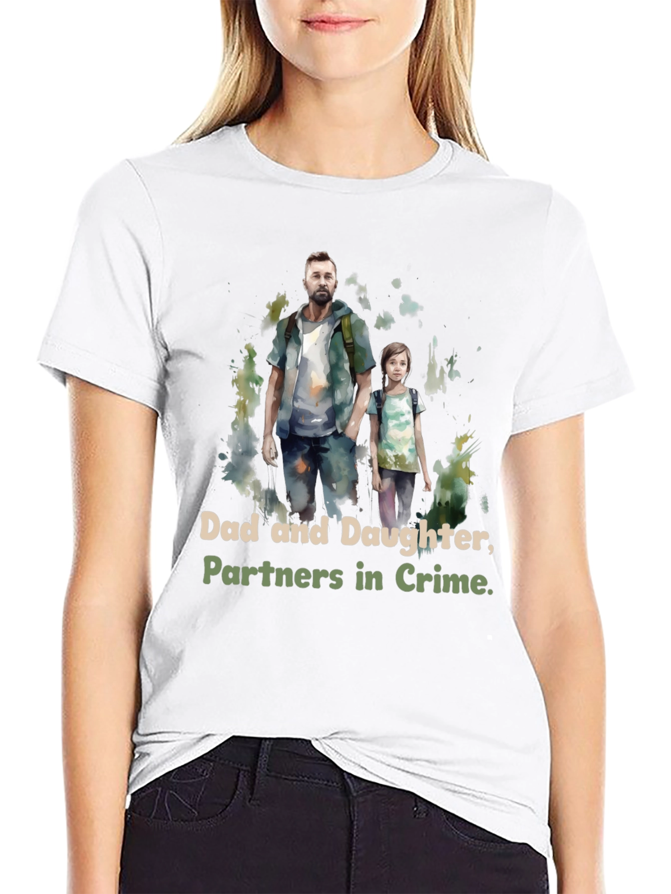 Dad and Daughter Partners in Crime T-Shirt
