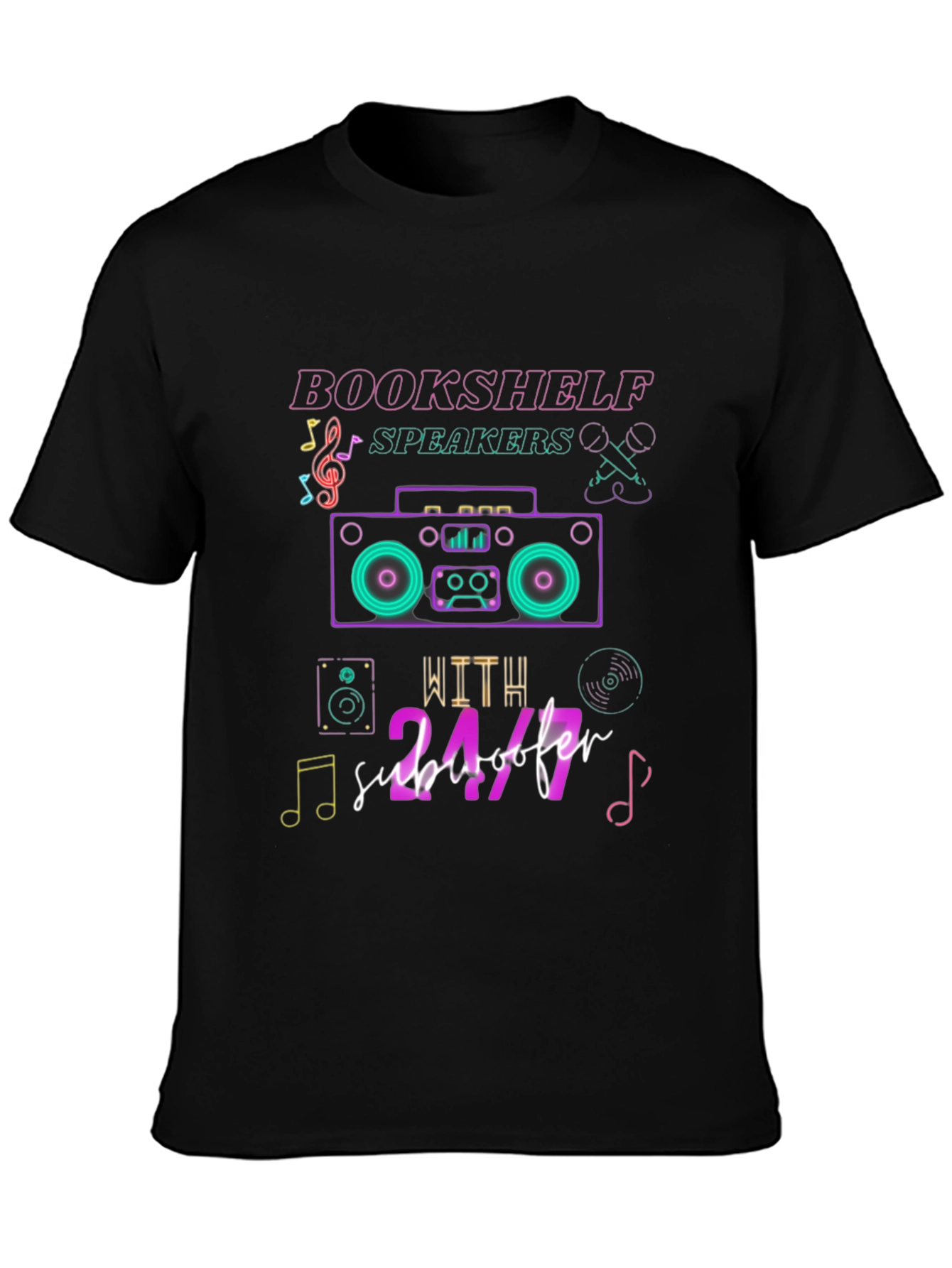 Bookshelf Speakers 24/7 Subwoofer Graphic Tee