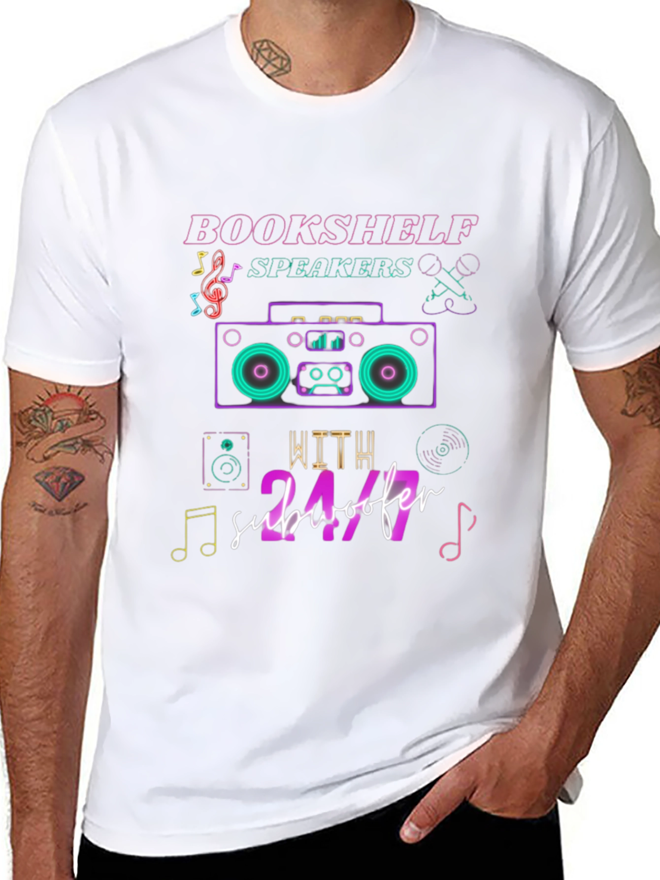 Bookshelf Speakers 24/7 Subwoofer Graphic Tee