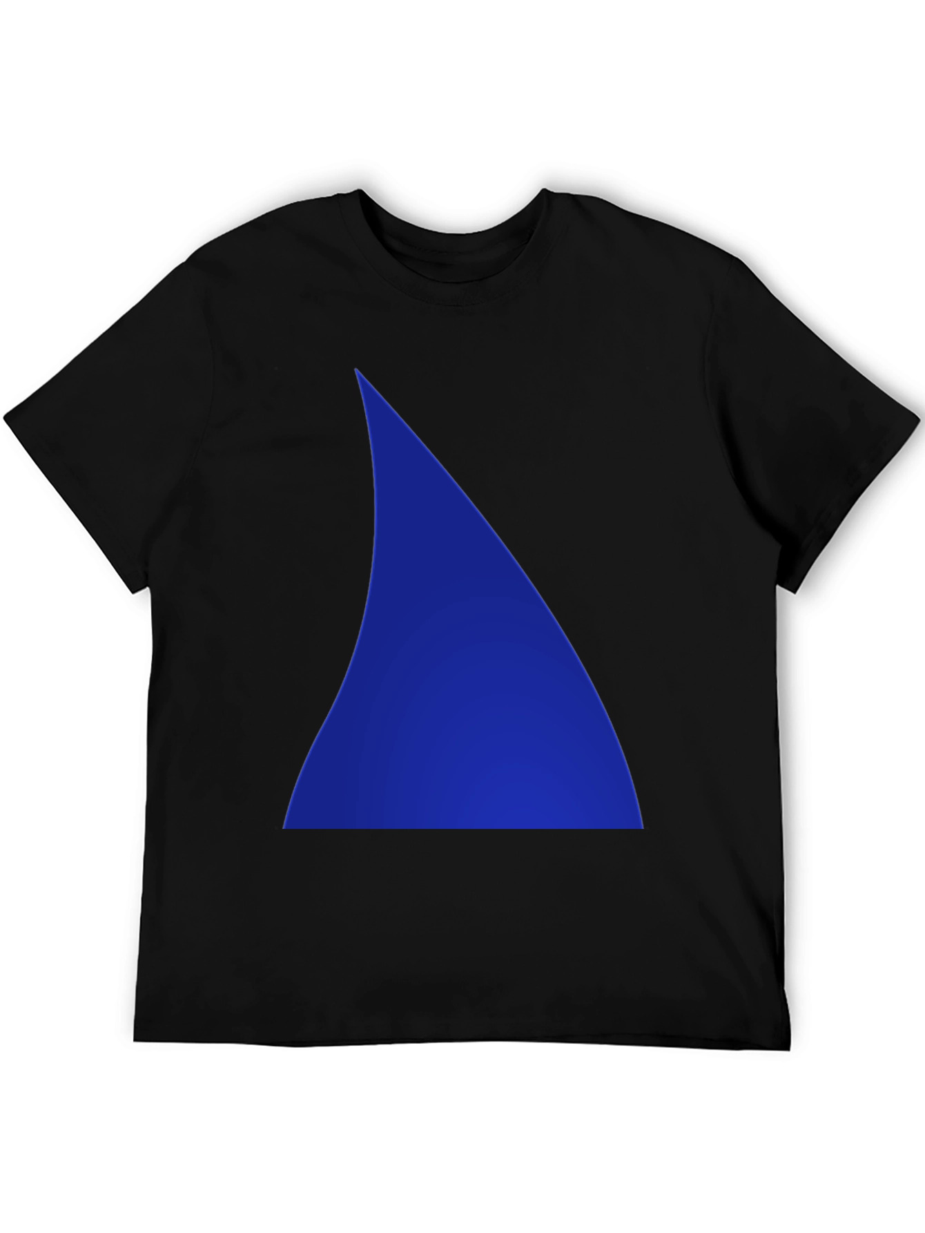 Blue Triangle Graphic Tee - Mens Black T-Shirt