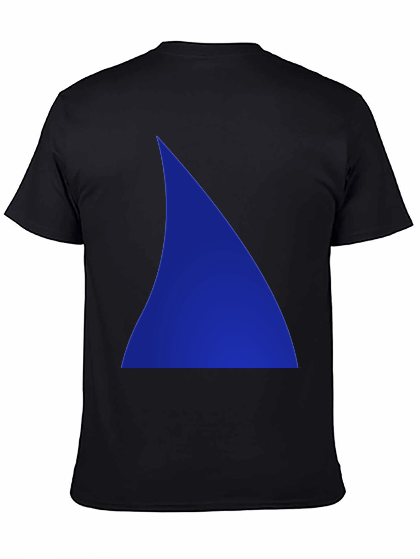 Blue Triangle Graphic Tee - Mens Black T-Shirt