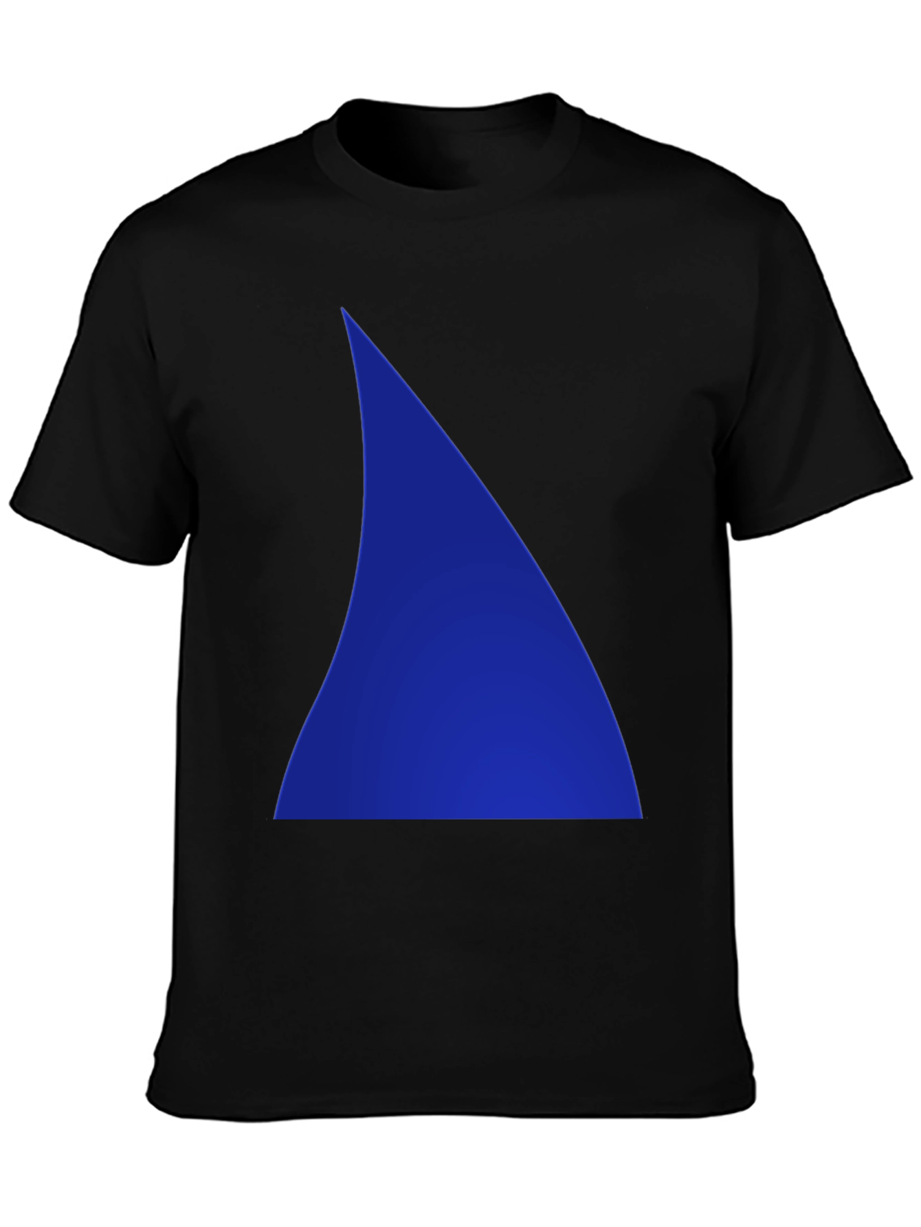Blue Triangle Graphic Tee - Mens Black T-Shirt