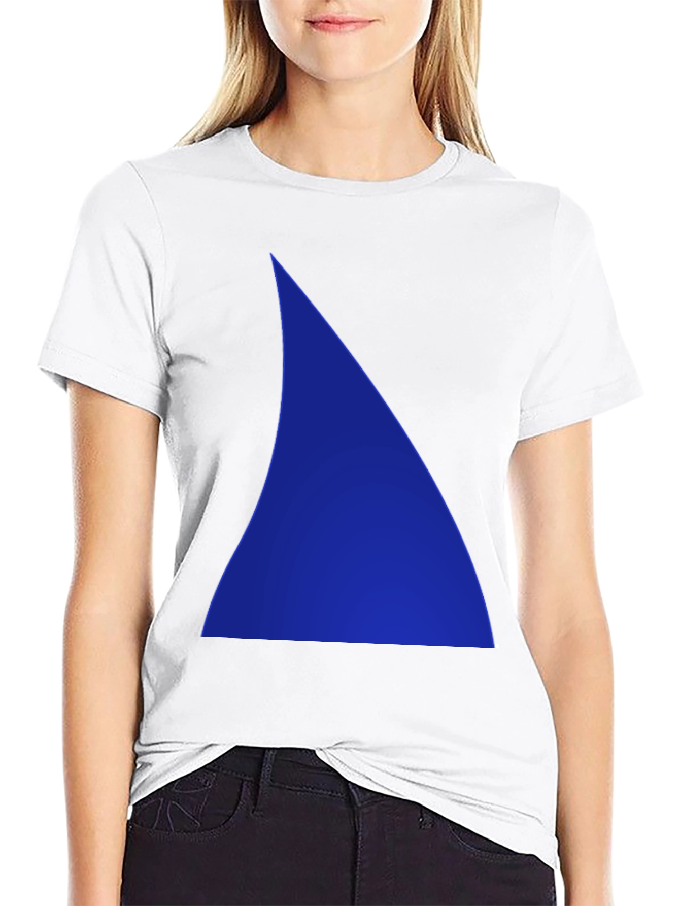 Blue Triangle Graphic Tee - Mens Black T-Shirt