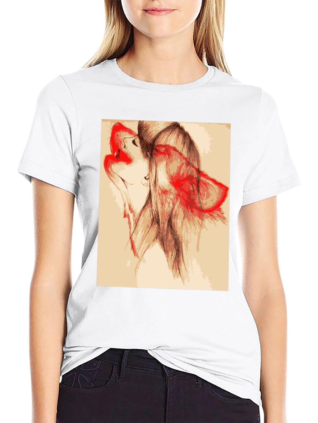 Wolf Art Graphic Tee - Black Unisex T-Shirt