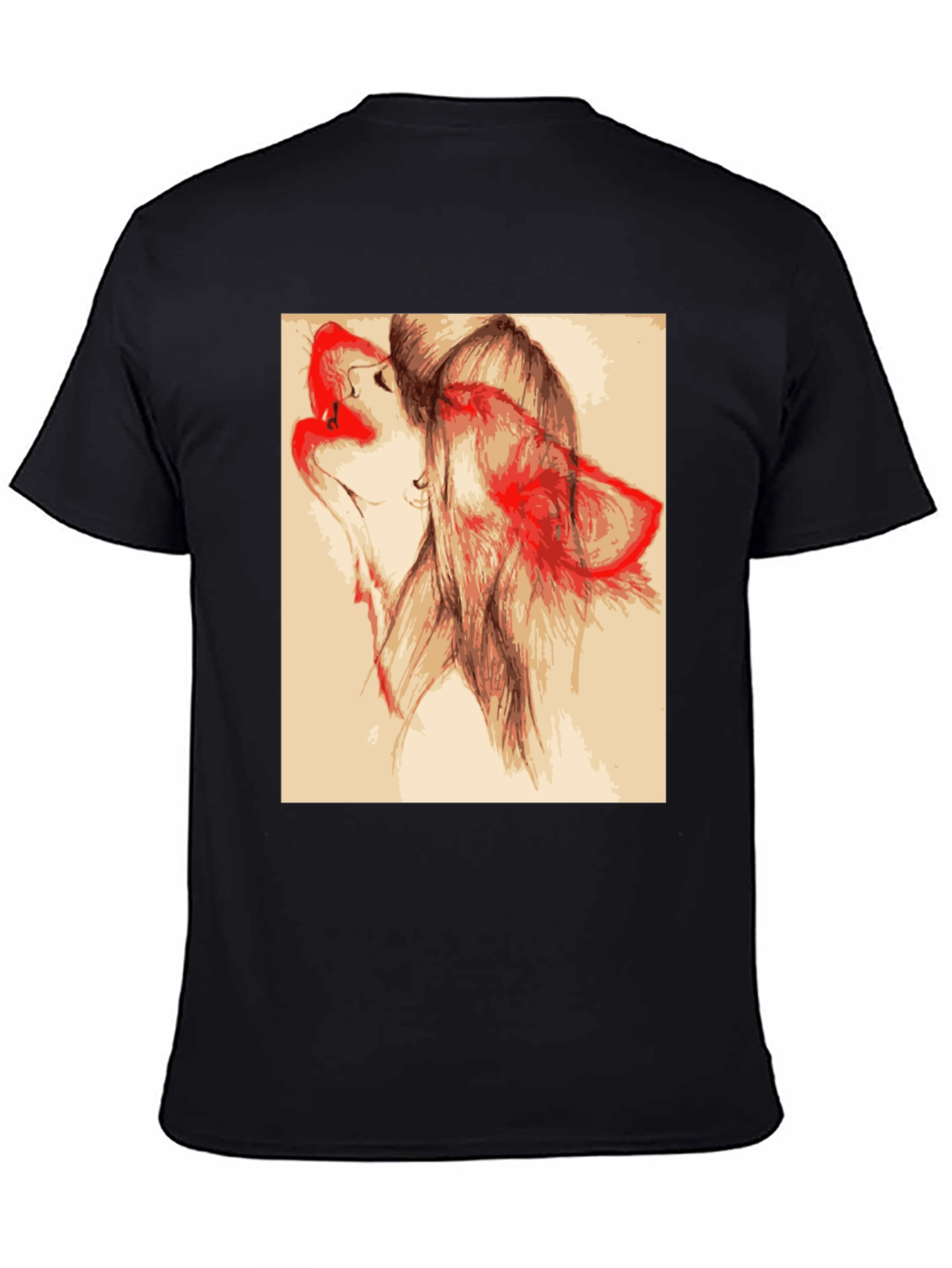Wolf Art Graphic Tee - Black Unisex T-Shirt