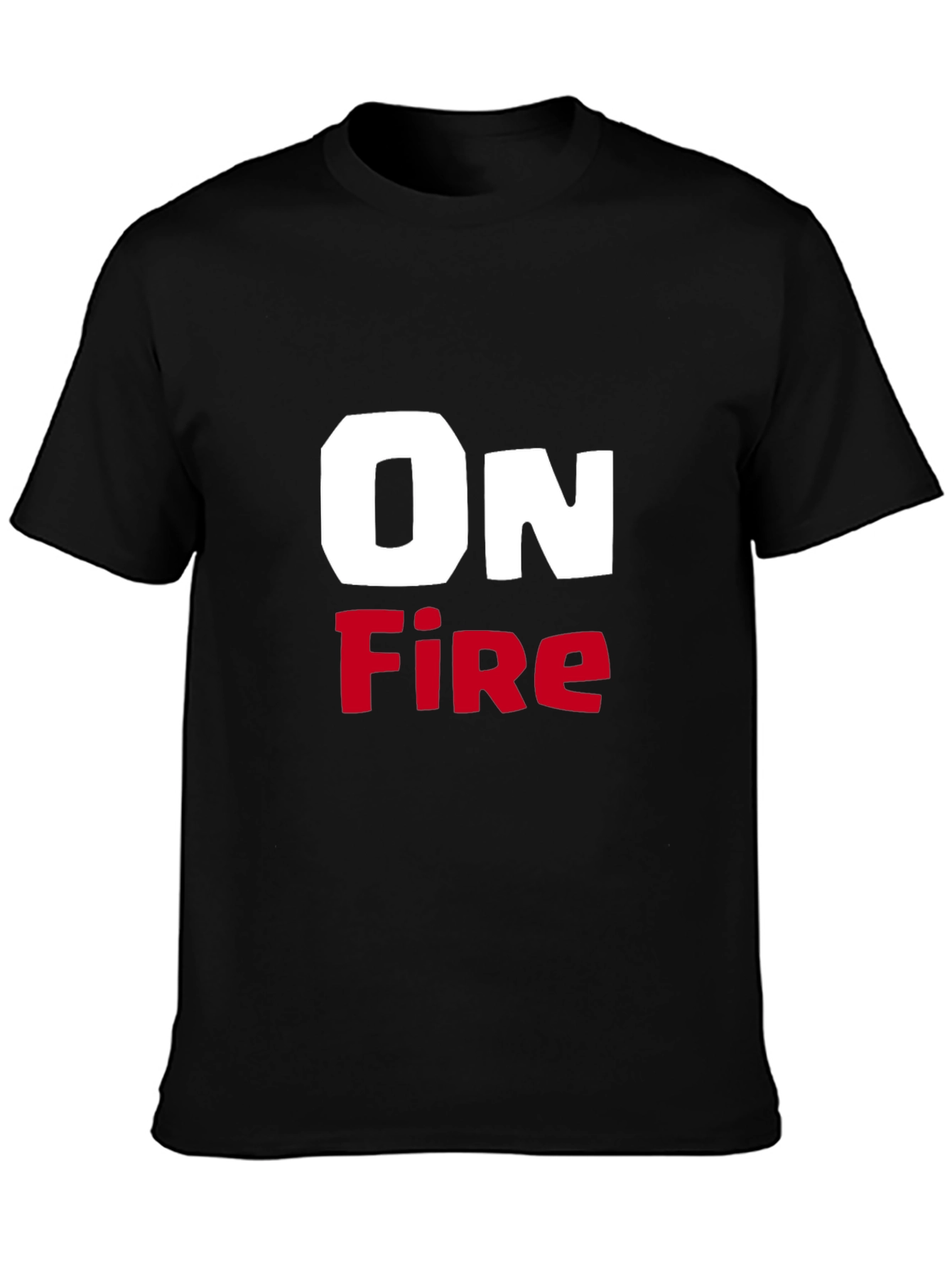 On Fire Graphic T-Shirt - Bold Statement Tee