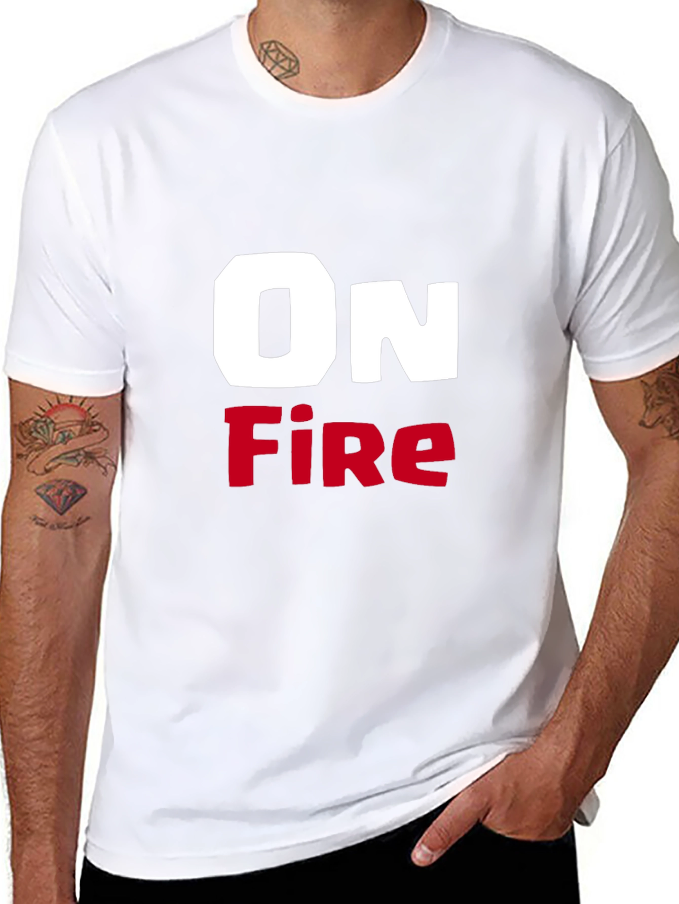 On Fire Graphic T-Shirt - Bold Statement Tee