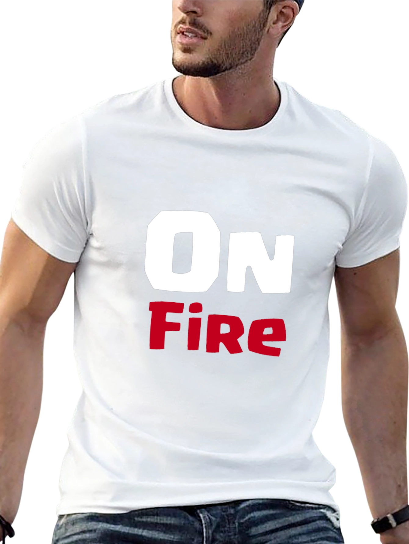On Fire Graphic T-Shirt - Bold Statement Tee
