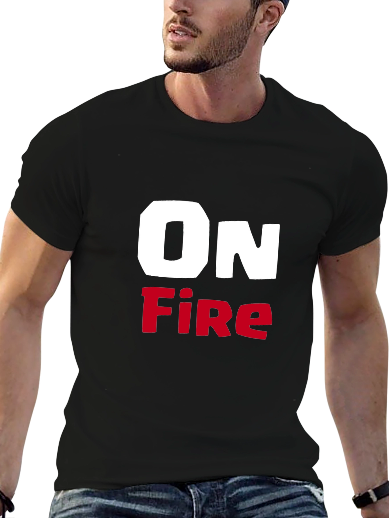 On Fire Graphic T-Shirt - Bold Statement Tee