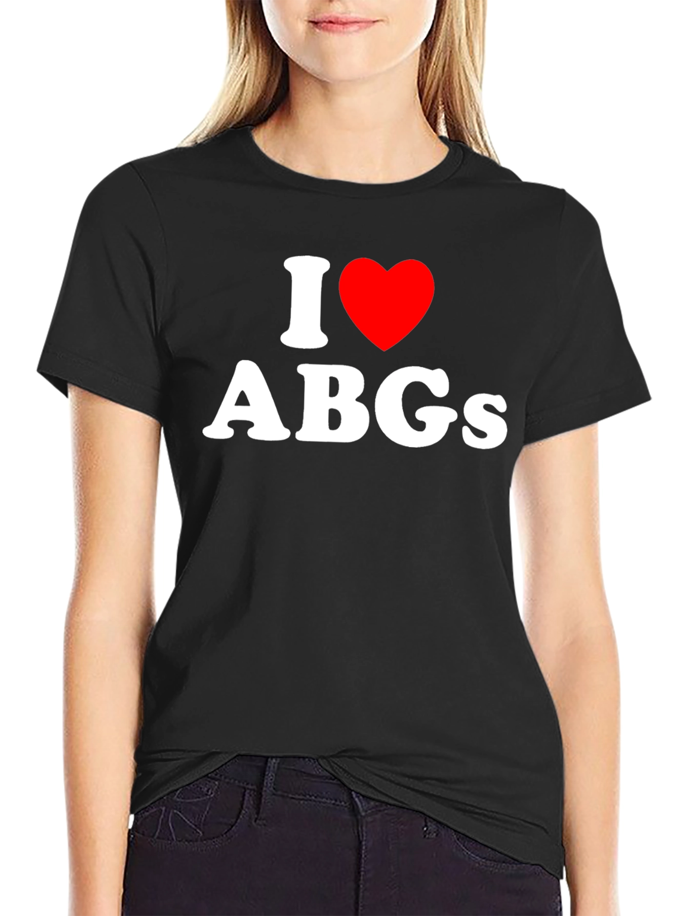 I Love ABGs Black T-Shirt - Soft Cotton Tee