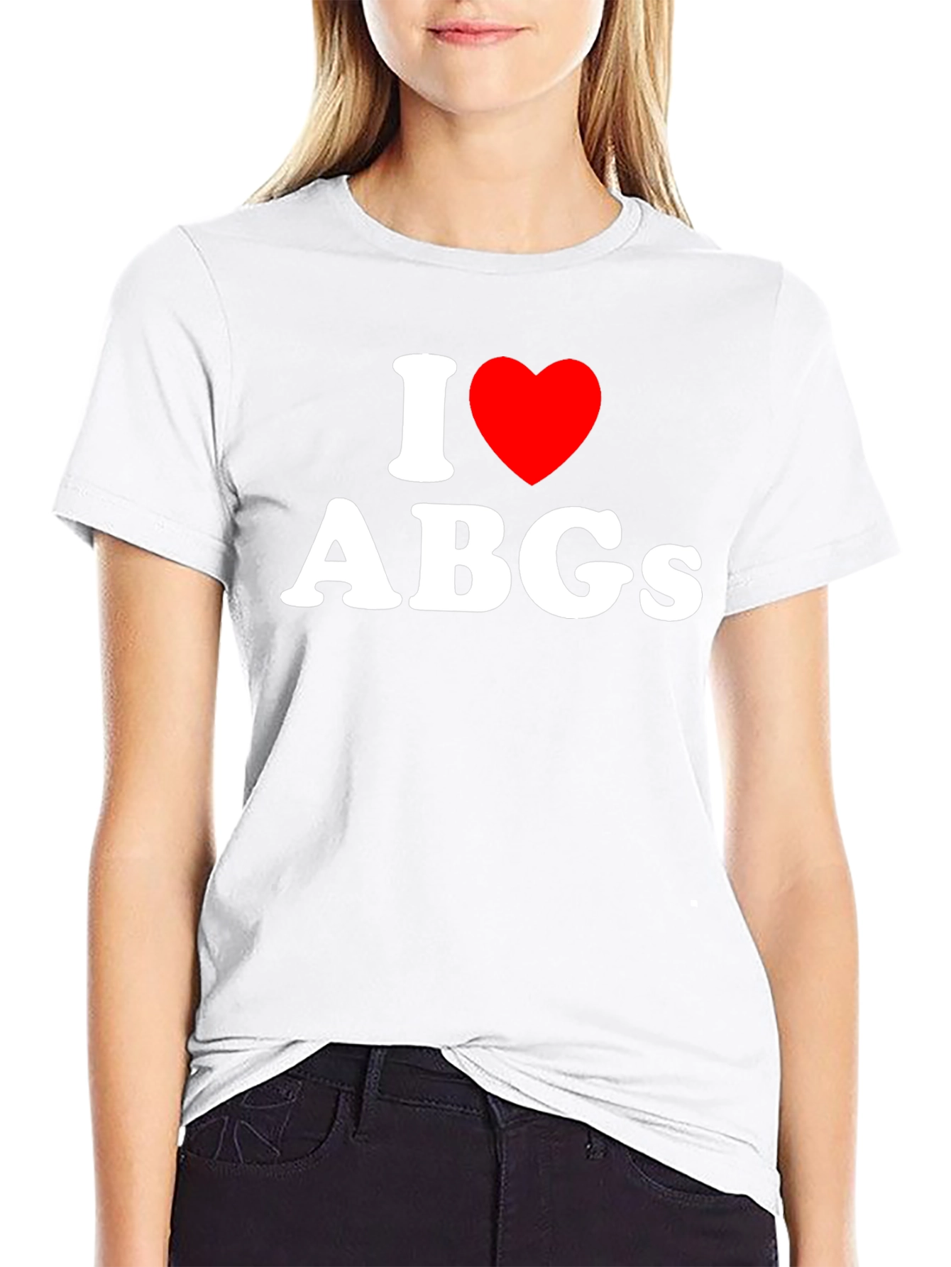 I Love ABGs Black T-Shirt - Soft Cotton Tee