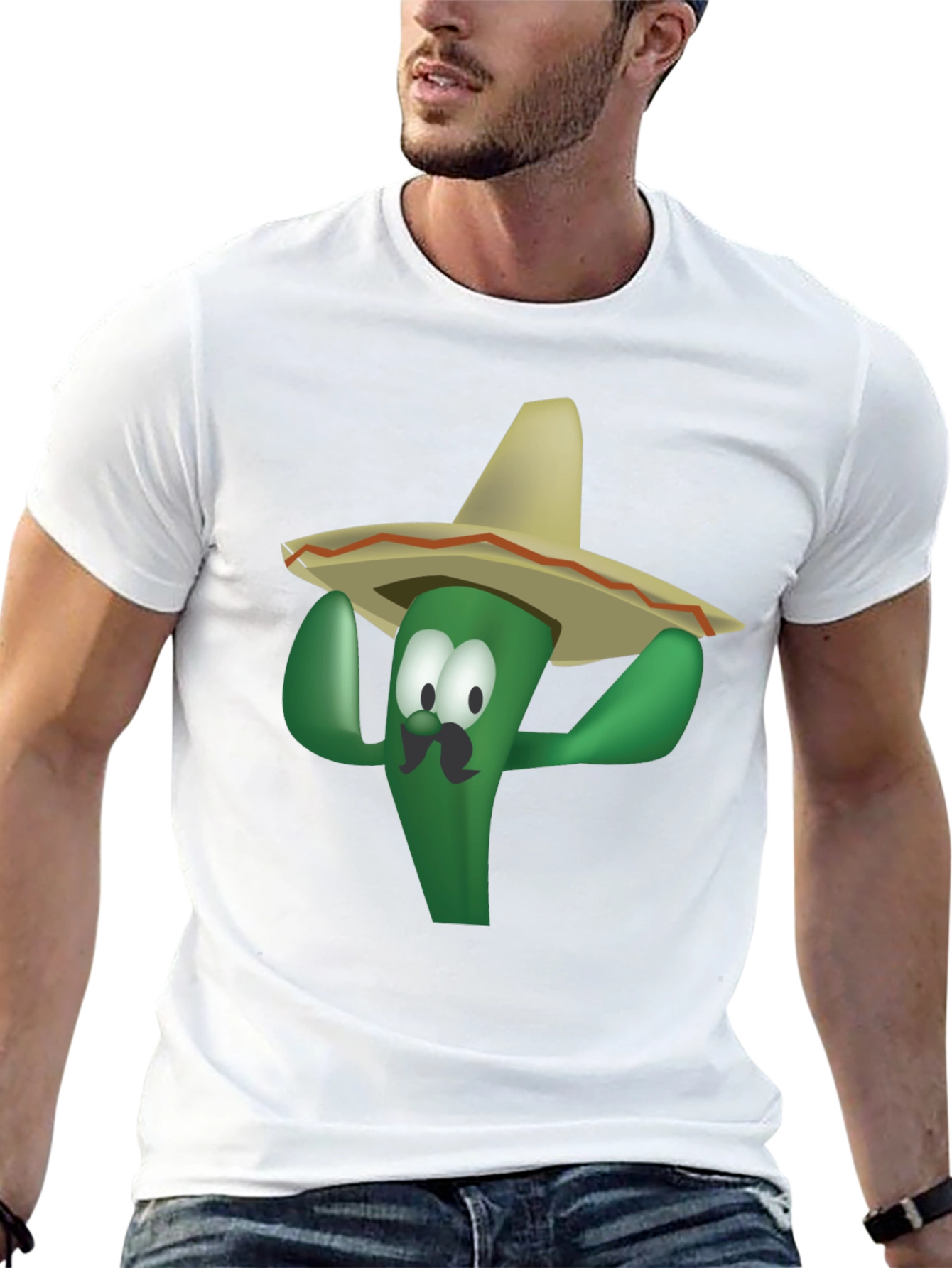 Funny Cactus Sombrero T-Shirt - Viva Mexico!