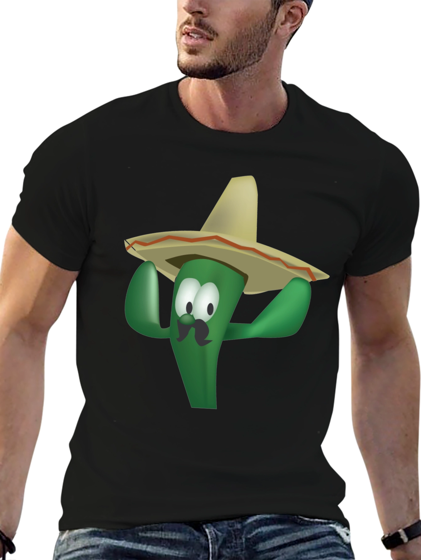 Funny Cactus Sombrero T-Shirt - Viva Mexico!