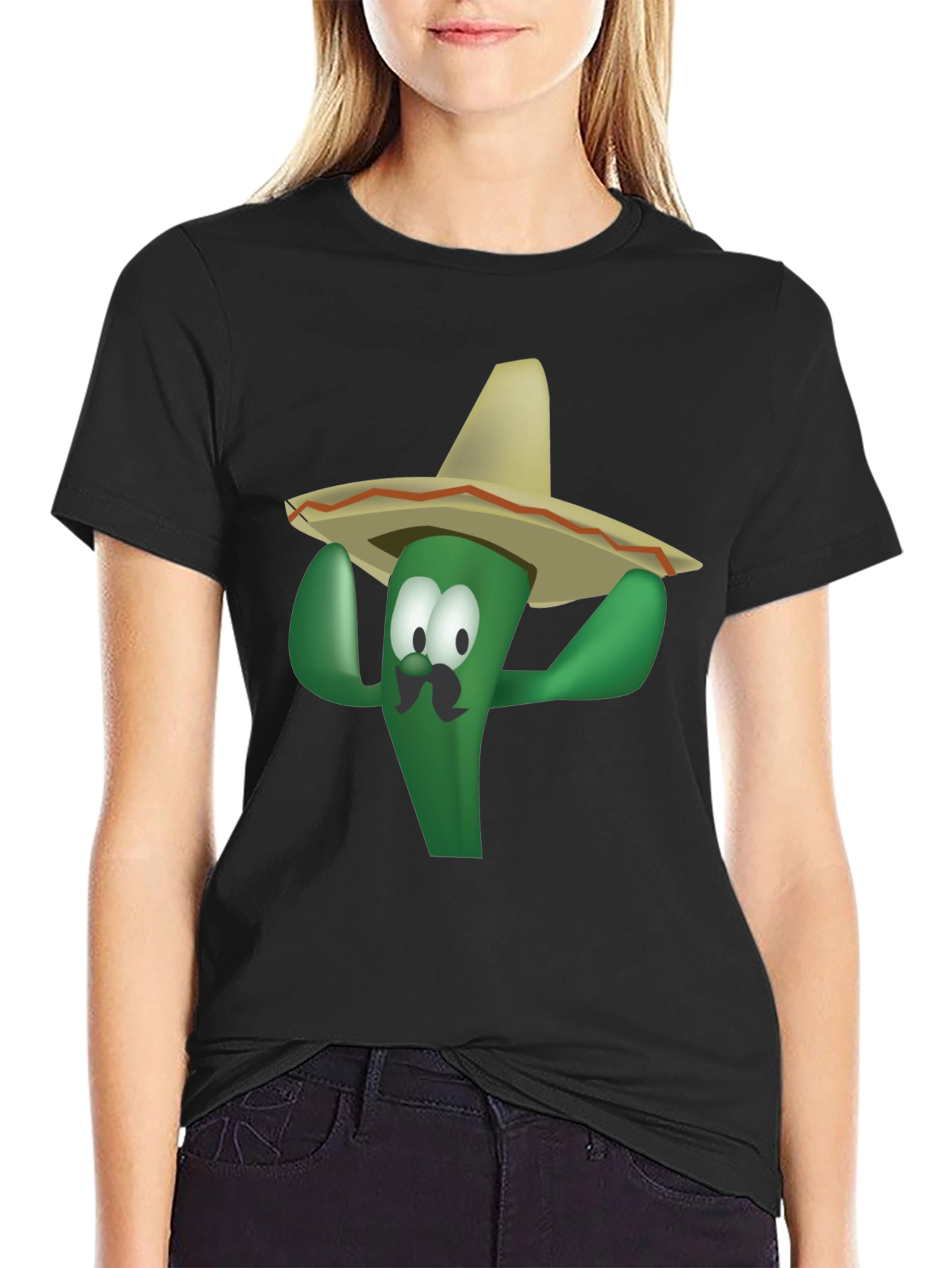 Funny Cactus Sombrero T-Shirt - Viva Mexico!