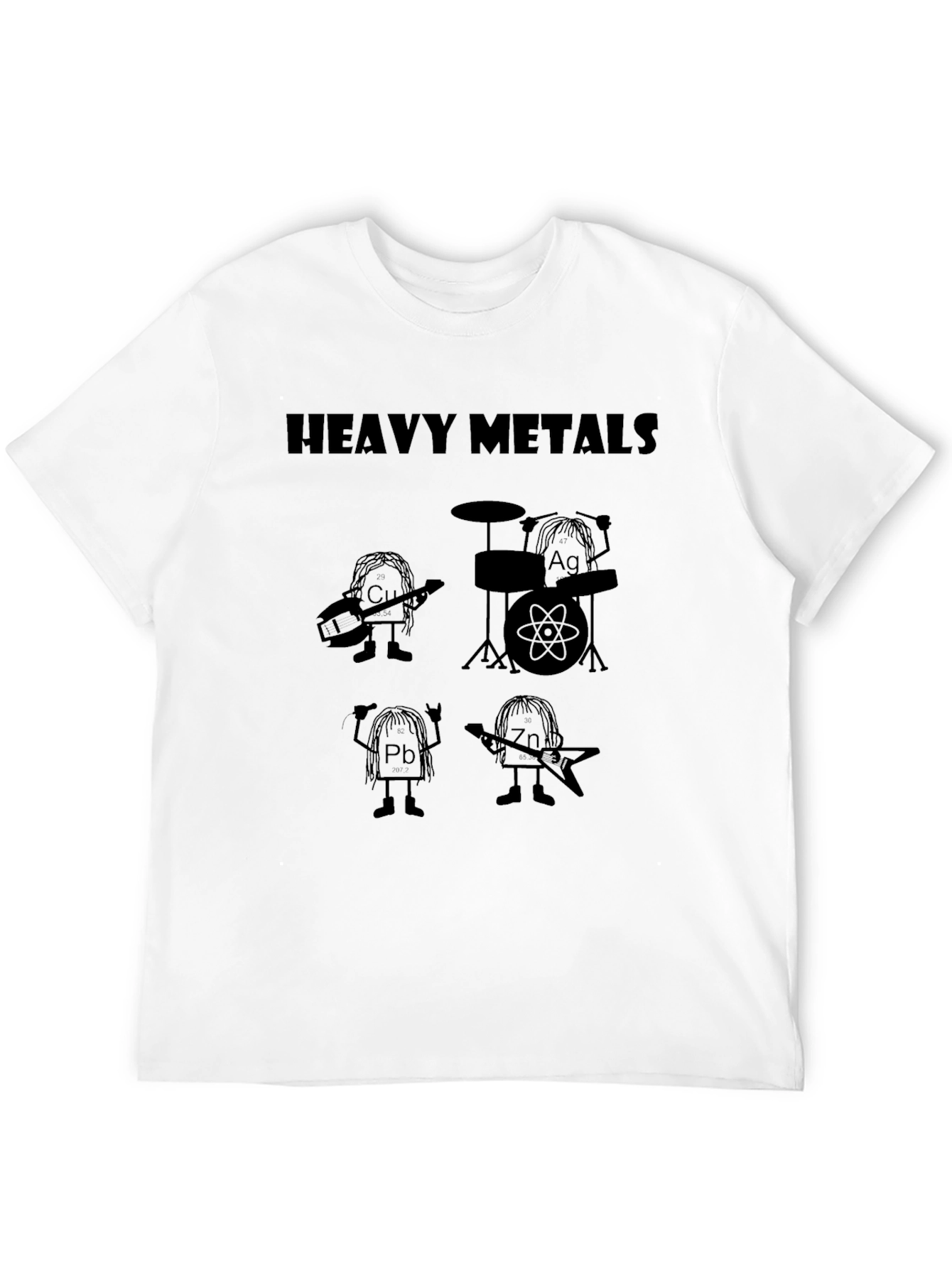 Heavy Metals Graphic T-Shirt - Black Crew Neck