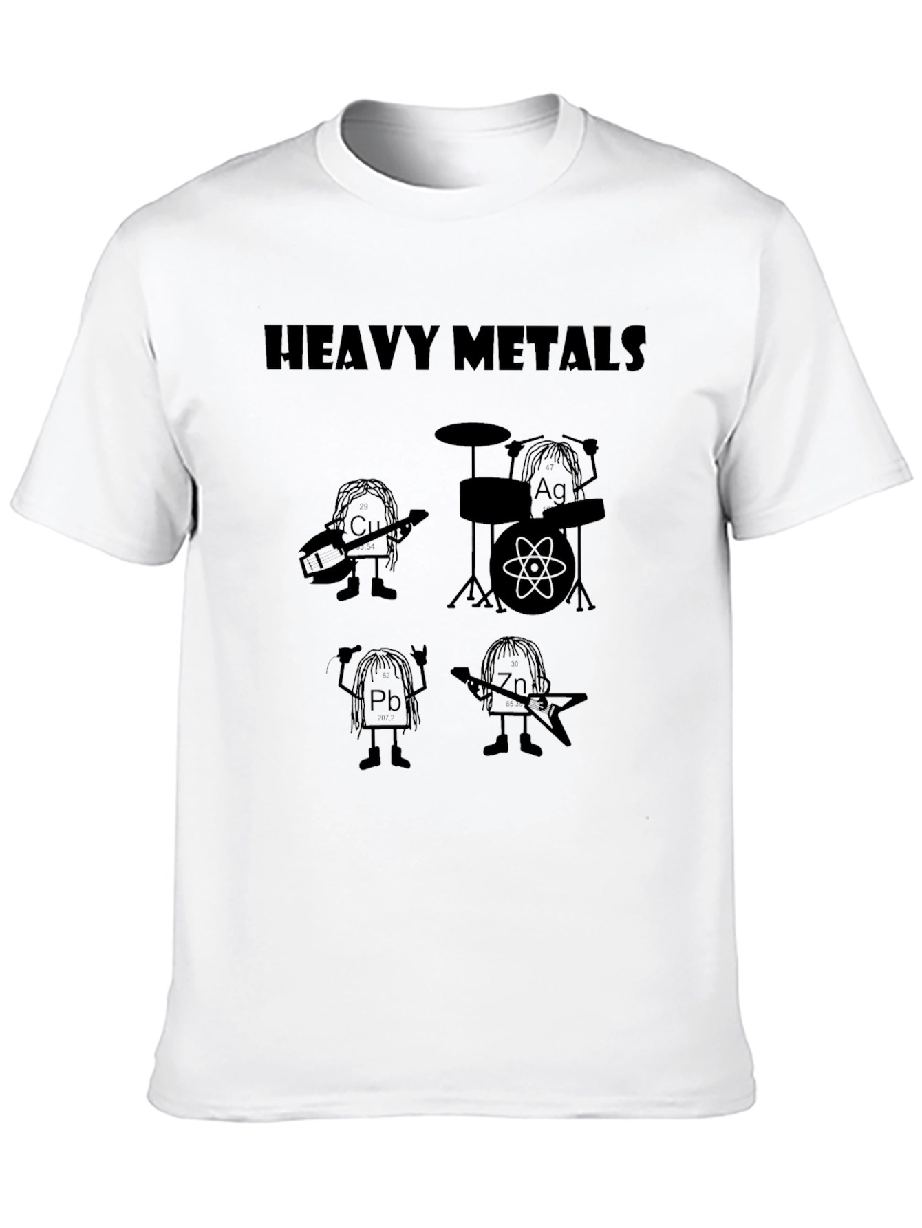 Heavy Metals Graphic T-Shirt - Black Crew Neck