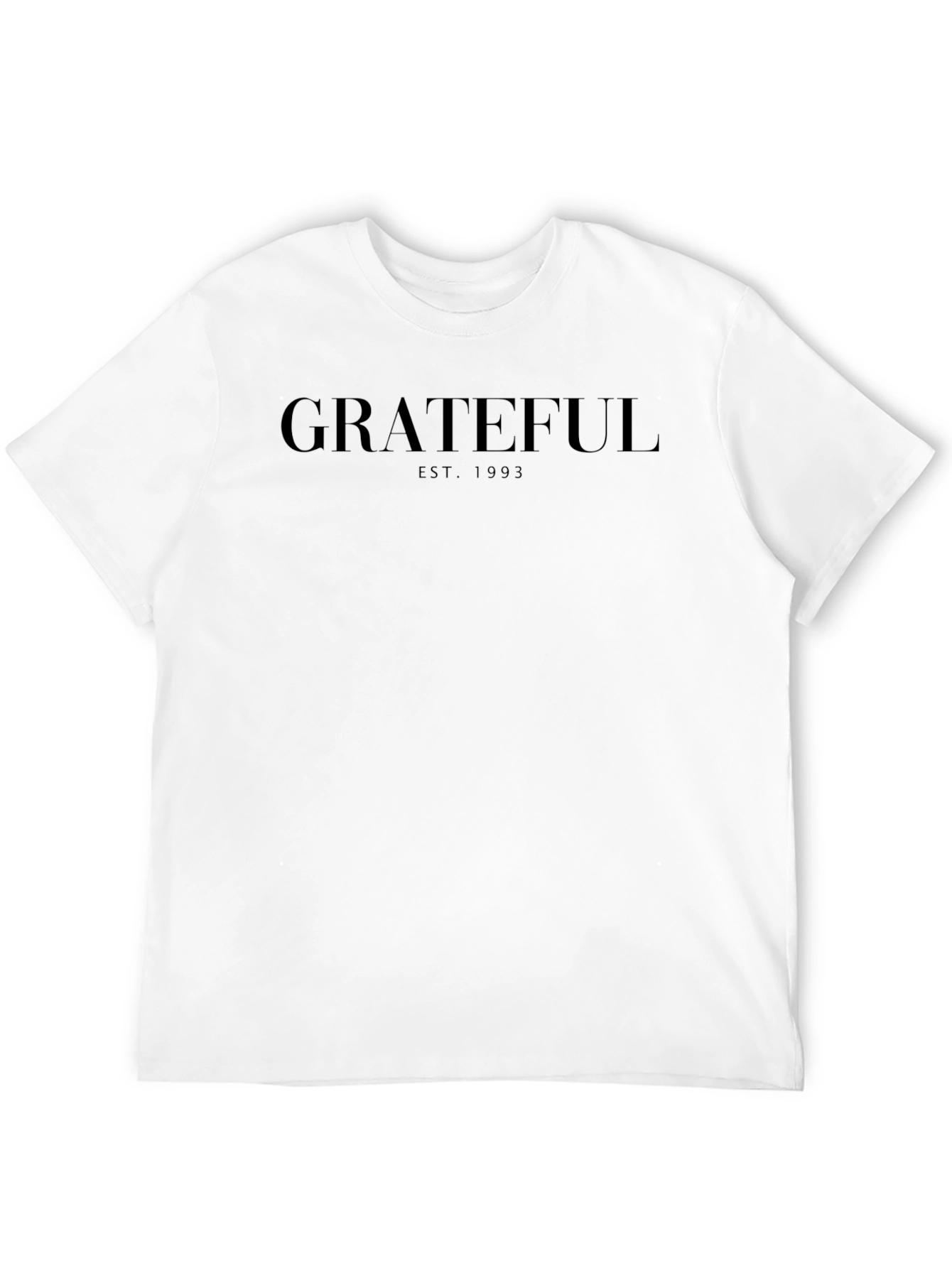 Grateful EST. 1993 Black Crew Neck T-Shirt