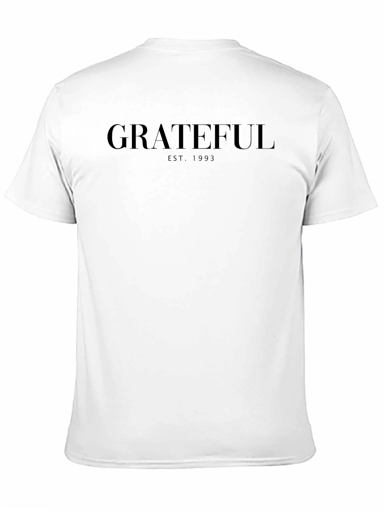 Grateful EST. 1993 Black Crew Neck T-Shirt