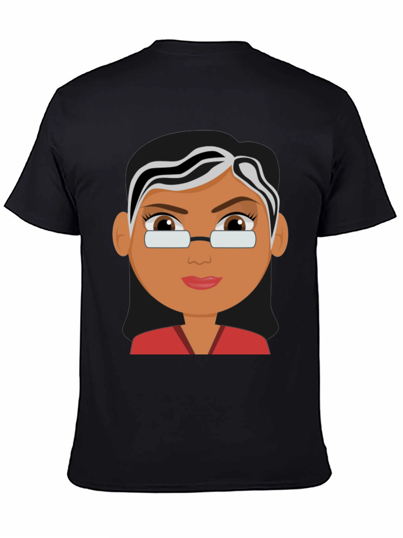 Cartoon Ruth Bader Ginsburg T-Shirt Black Cotton Tee