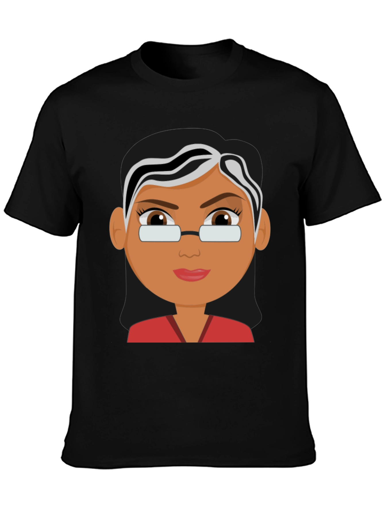 Cartoon Ruth Bader Ginsburg T-Shirt Black Cotton Tee