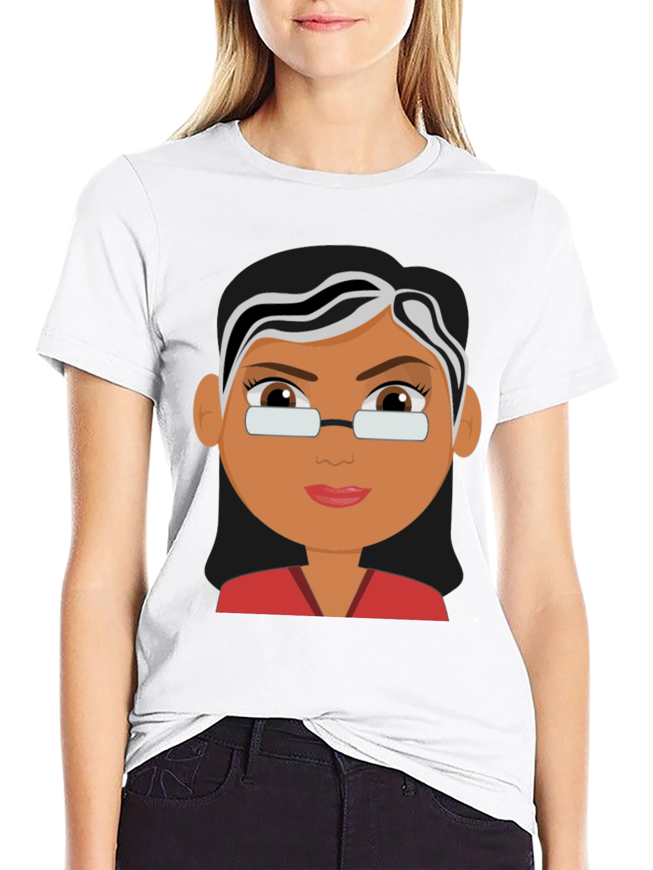 Cartoon Ruth Bader Ginsburg T-Shirt Black Cotton Tee