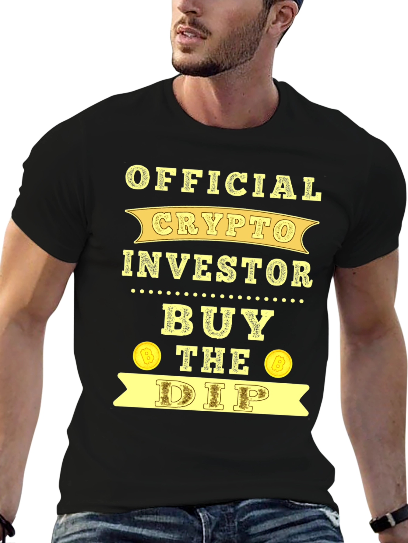 Official Crypto Investor T-Shirt Buy the Dip Bitcoin