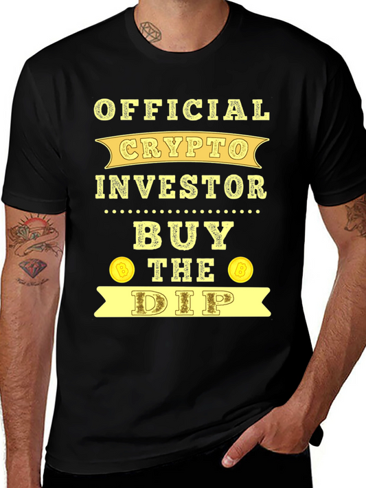 Official Crypto Investor T-Shirt Buy the Dip Bitcoin