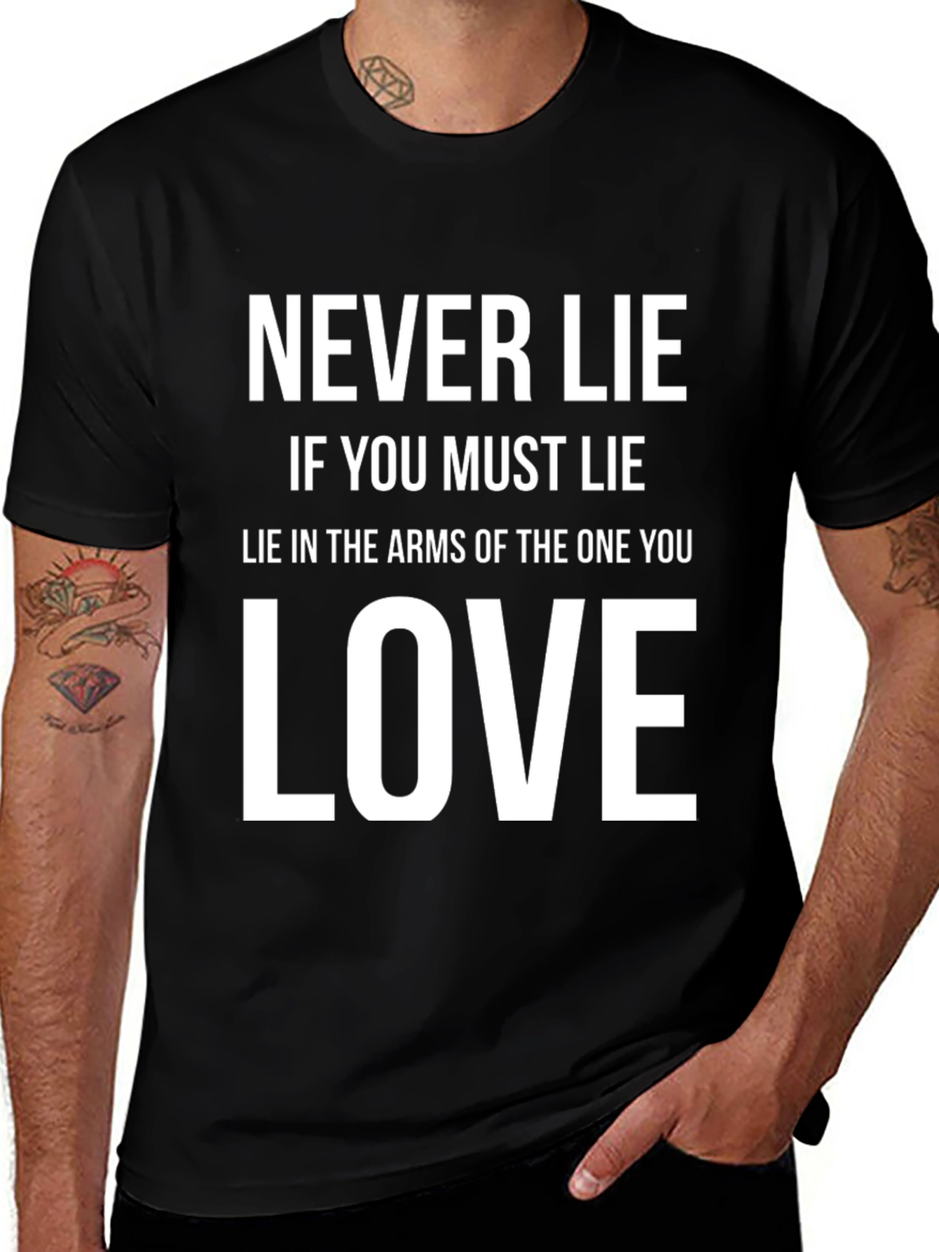 Never Lie Graphic T-Shirt - Soft Cotton Blend