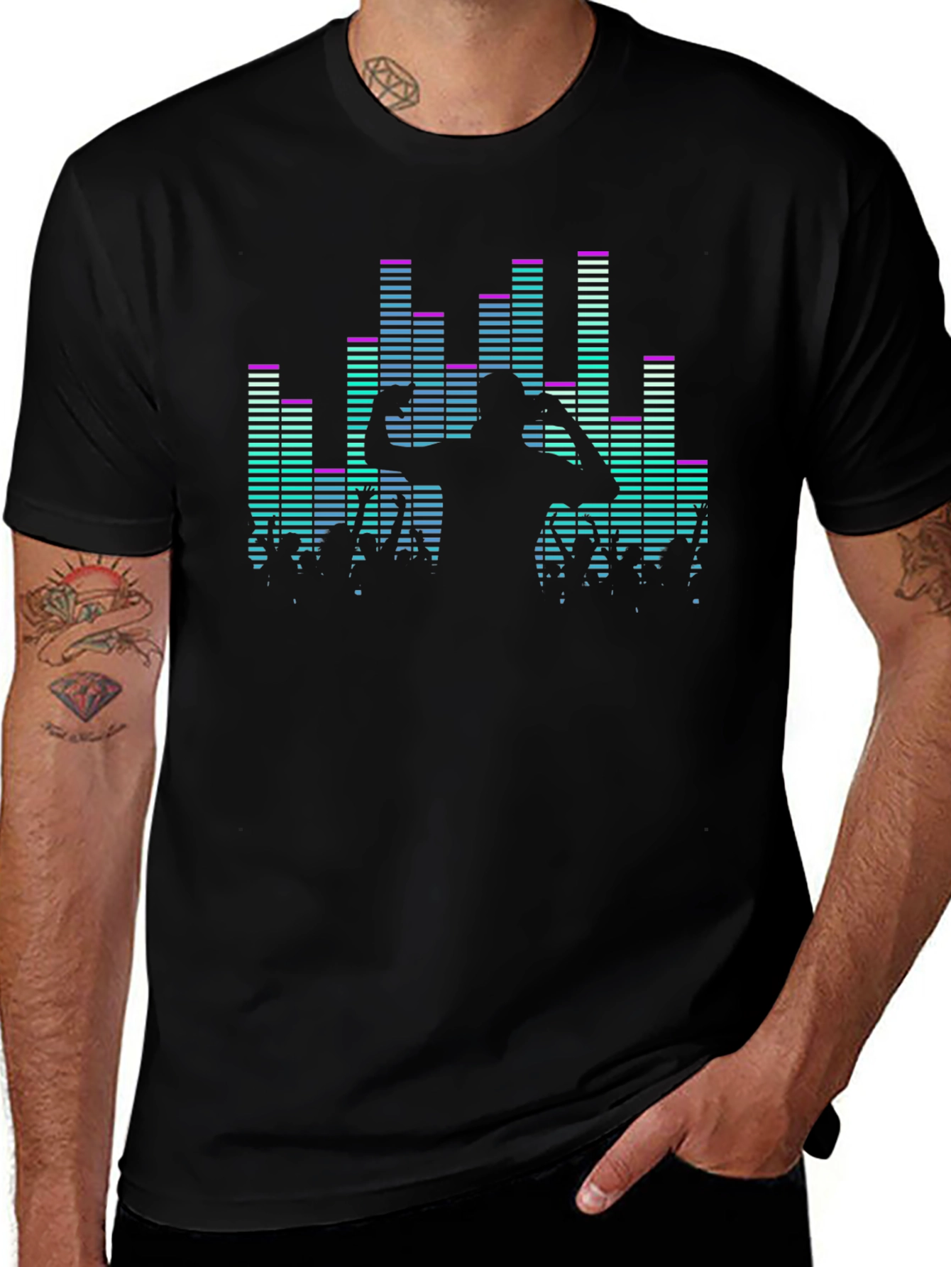 DJ Music Graphic Print T-Shirt