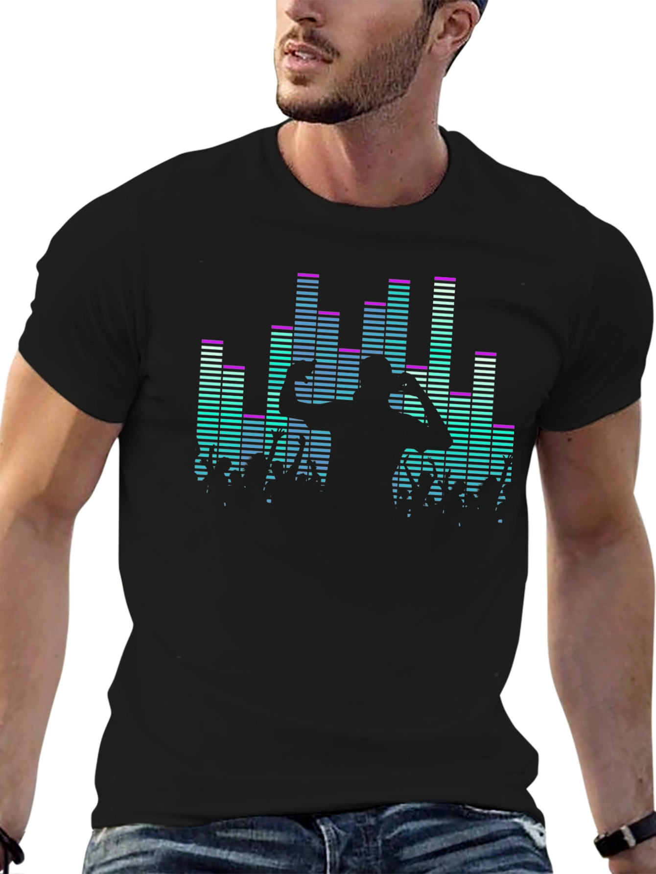 DJ Music Graphic Print T-Shirt