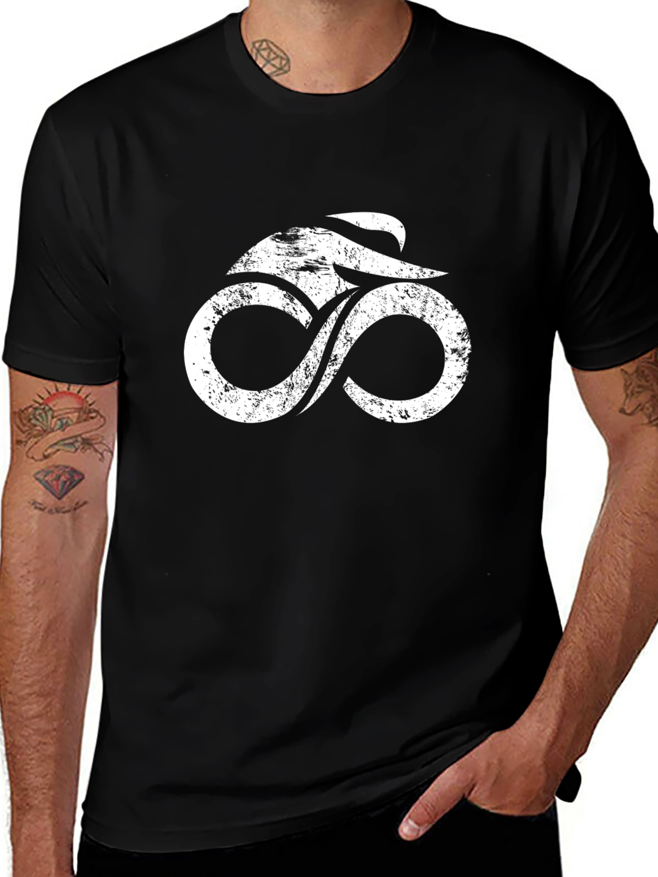 Infinity Bike Graphic Tee - Black