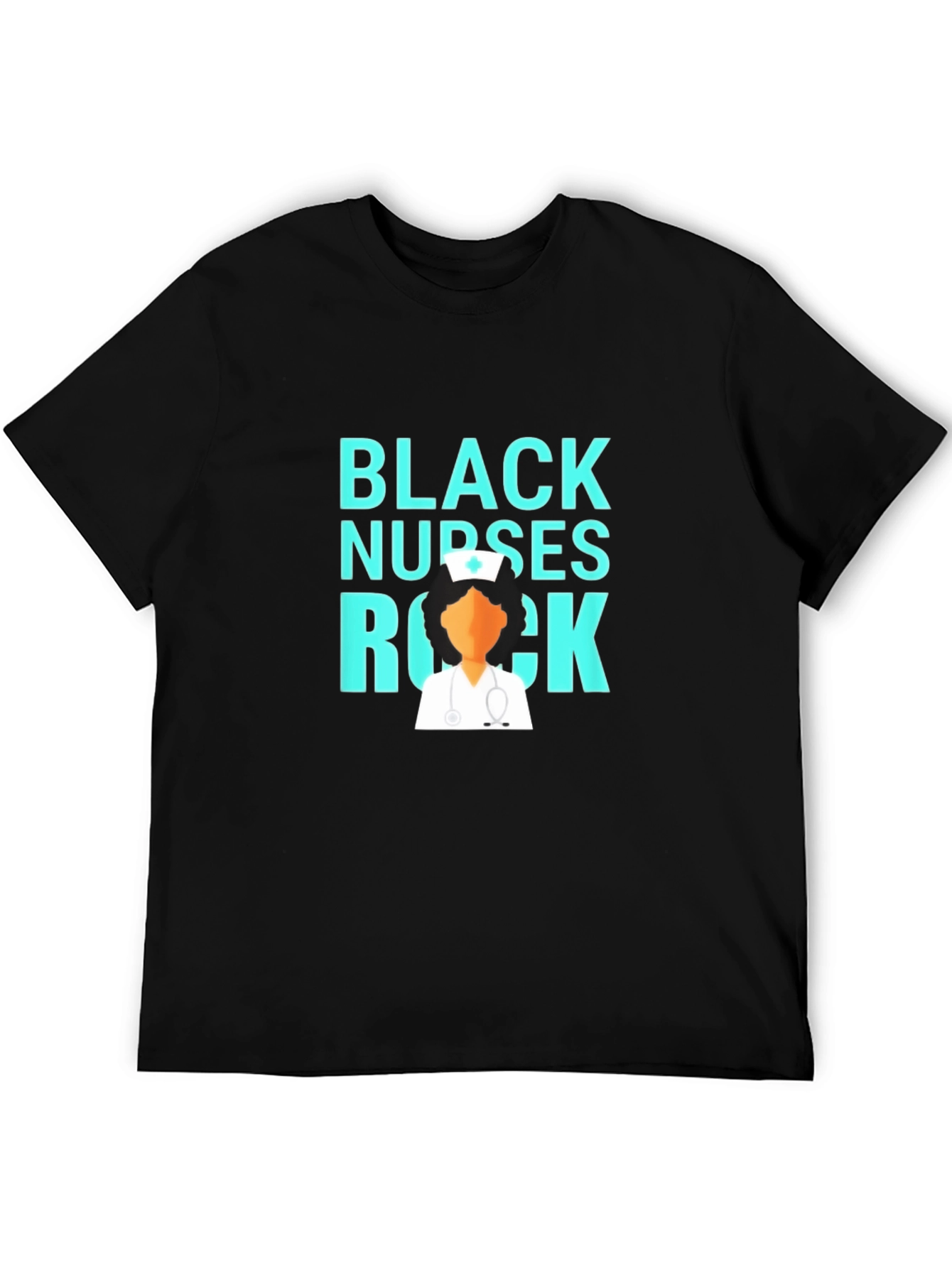 Black Nurses Rock T-Shirt - Stylish Graphic Tee