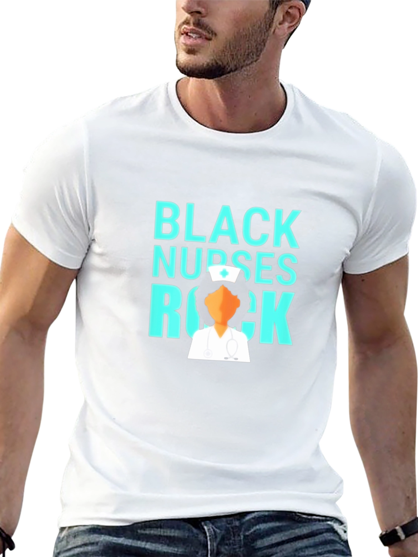 Black Nurses Rock T-Shirt - Stylish Graphic Tee