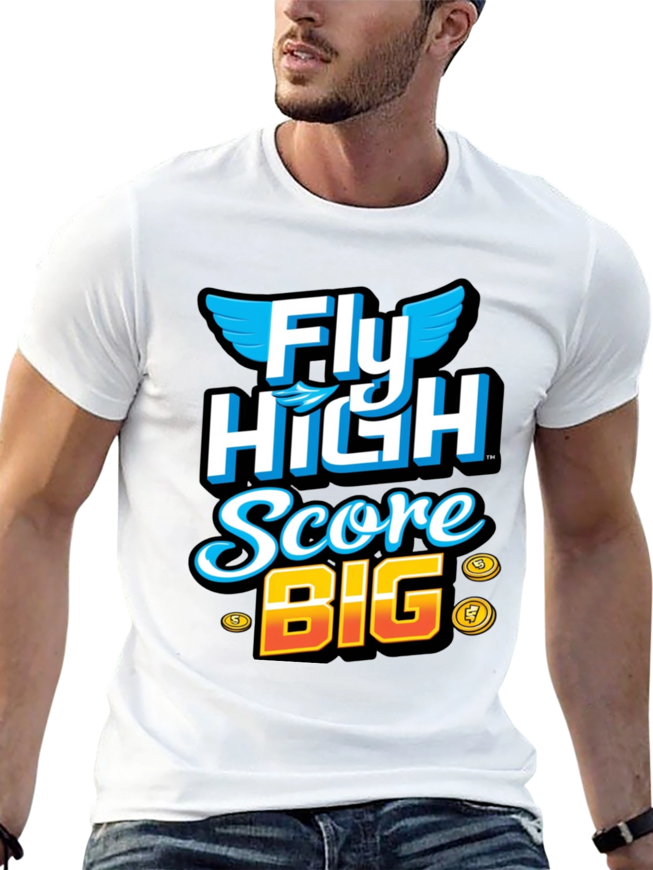 Fly High Score Big Graphic T-Shirt