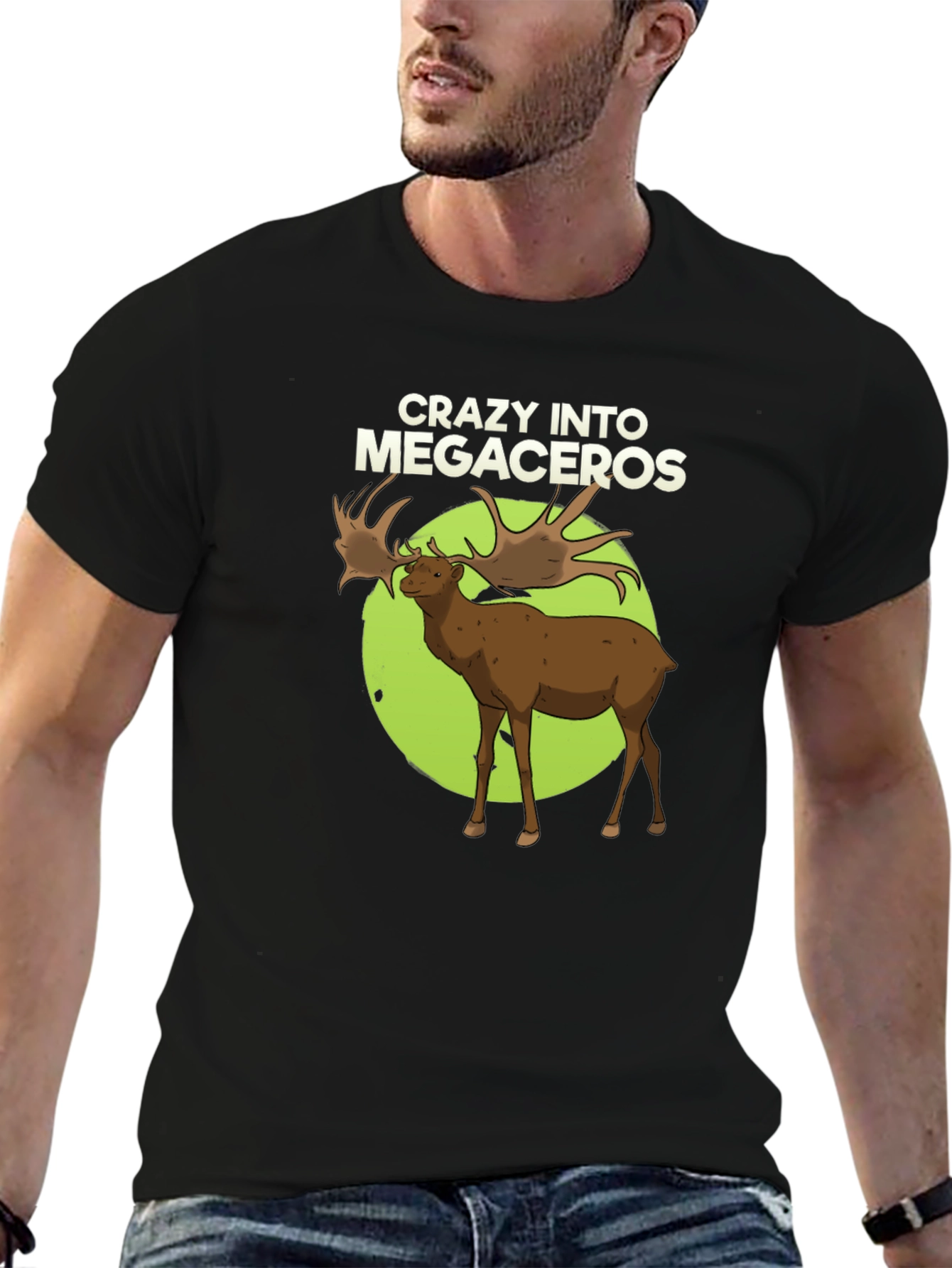 Crazy Into Megaceros Black T-Shirt
