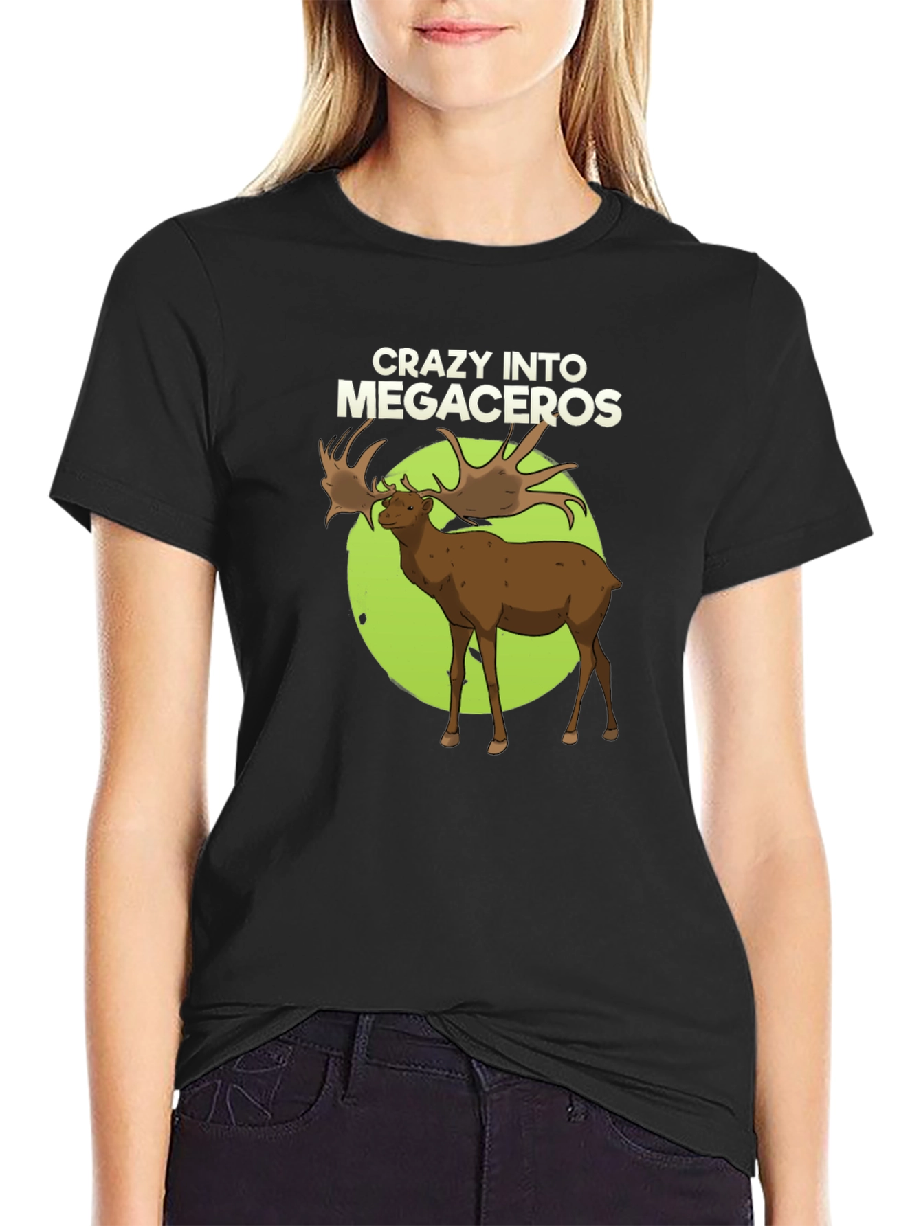 Crazy Into Megaceros Black T-Shirt