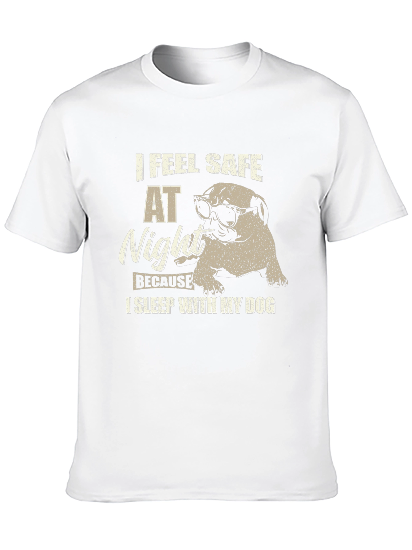 I Feel Safe at Night Dog T-Shirt