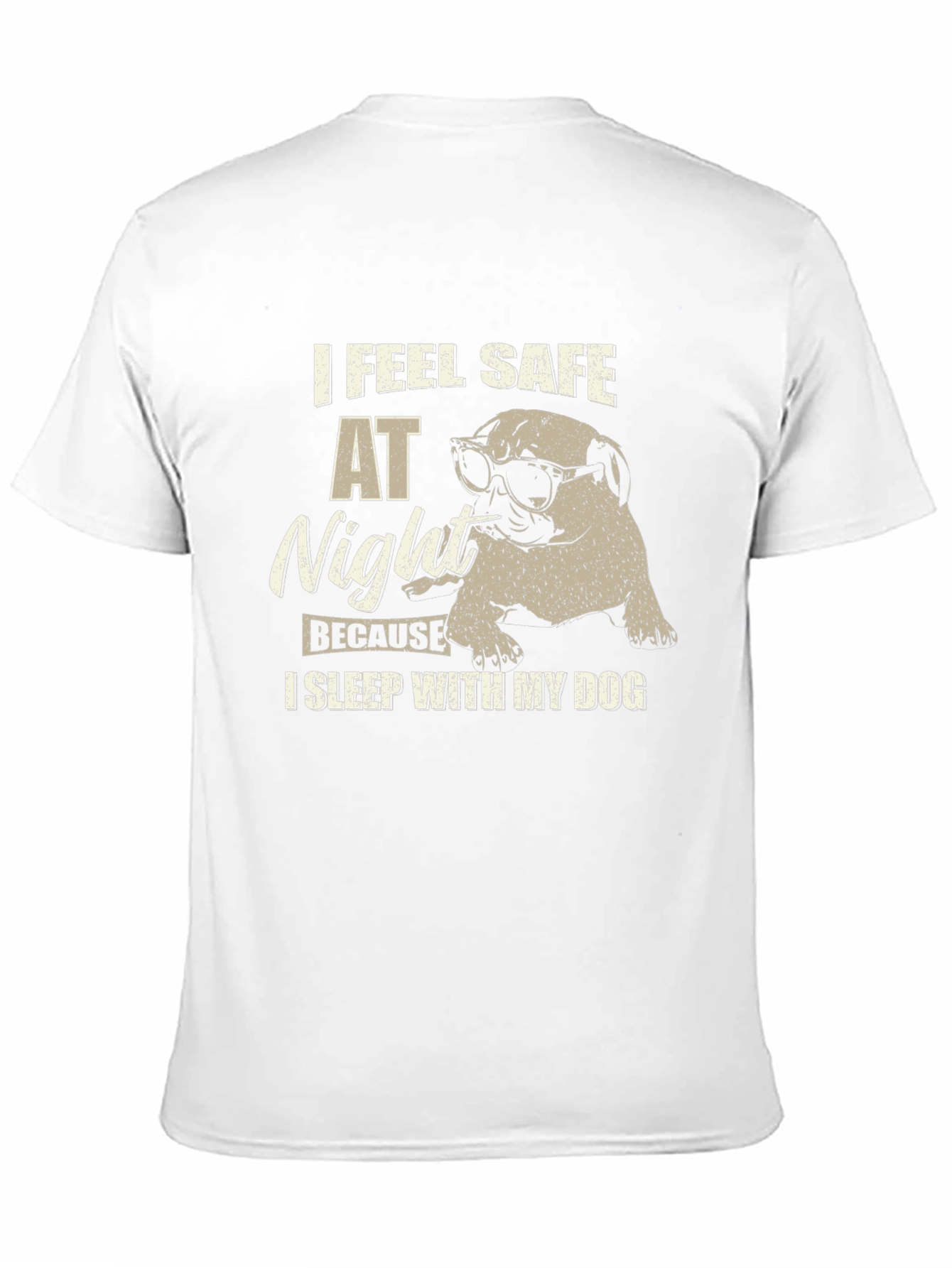 I Feel Safe at Night Dog T-Shirt