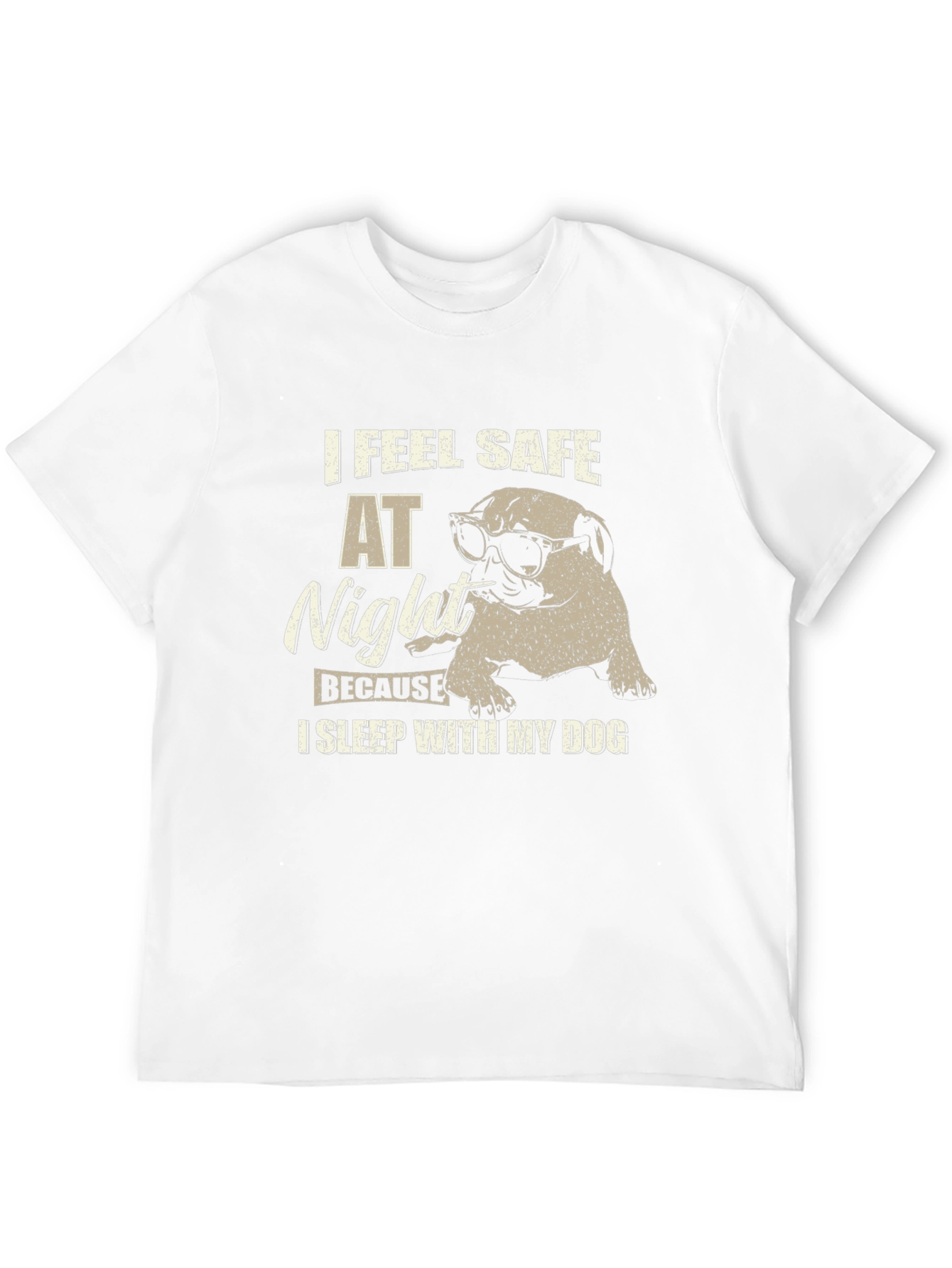 I Feel Safe at Night Dog T-Shirt