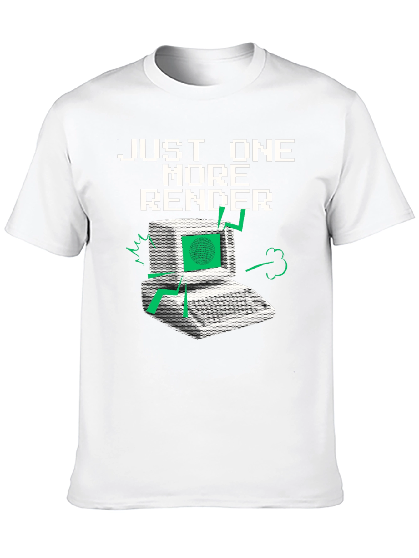 Just One More Render Black Graphic T-Shirt