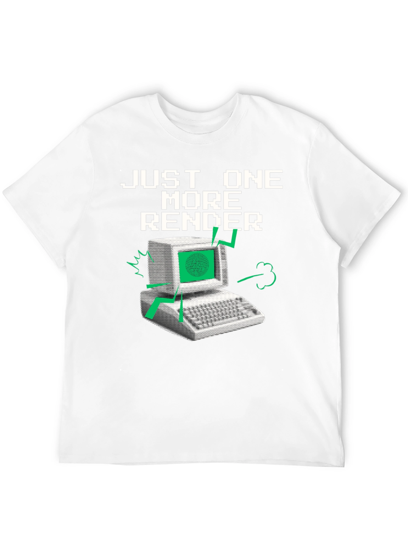 Just One More Render Black Graphic T-Shirt