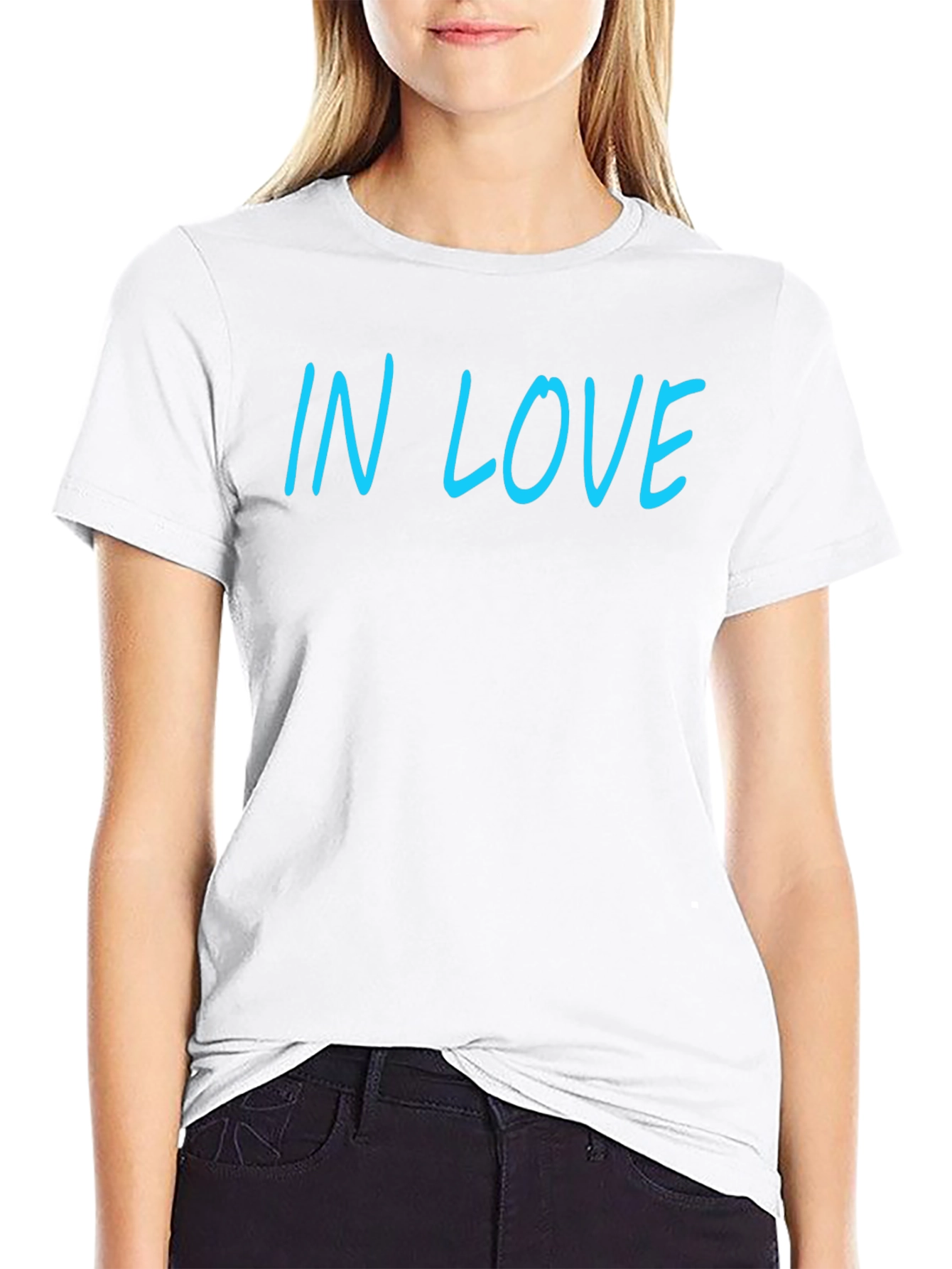 In Love Graphic Tee - Casual Black T-Shirt