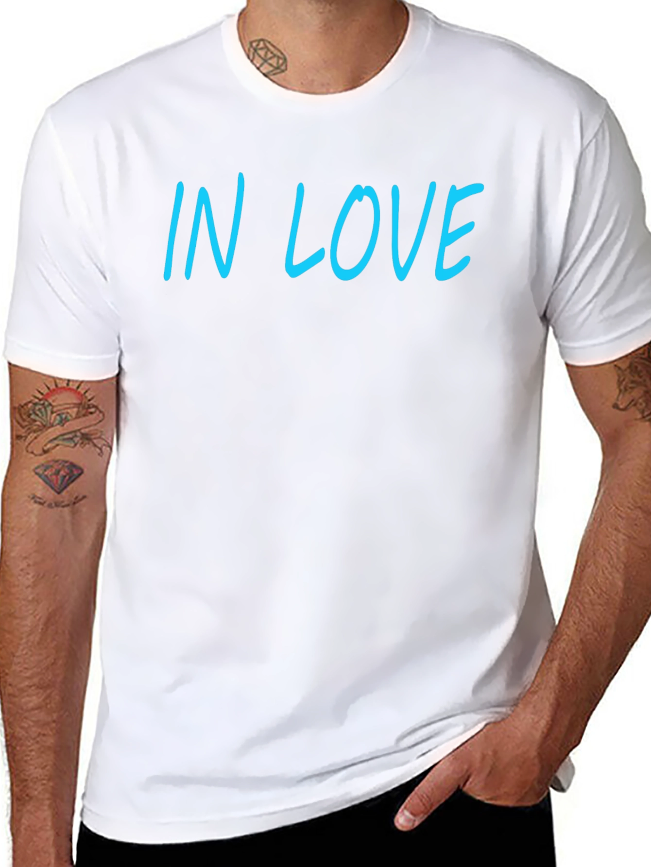 In Love Graphic Tee - Casual Black T-Shirt