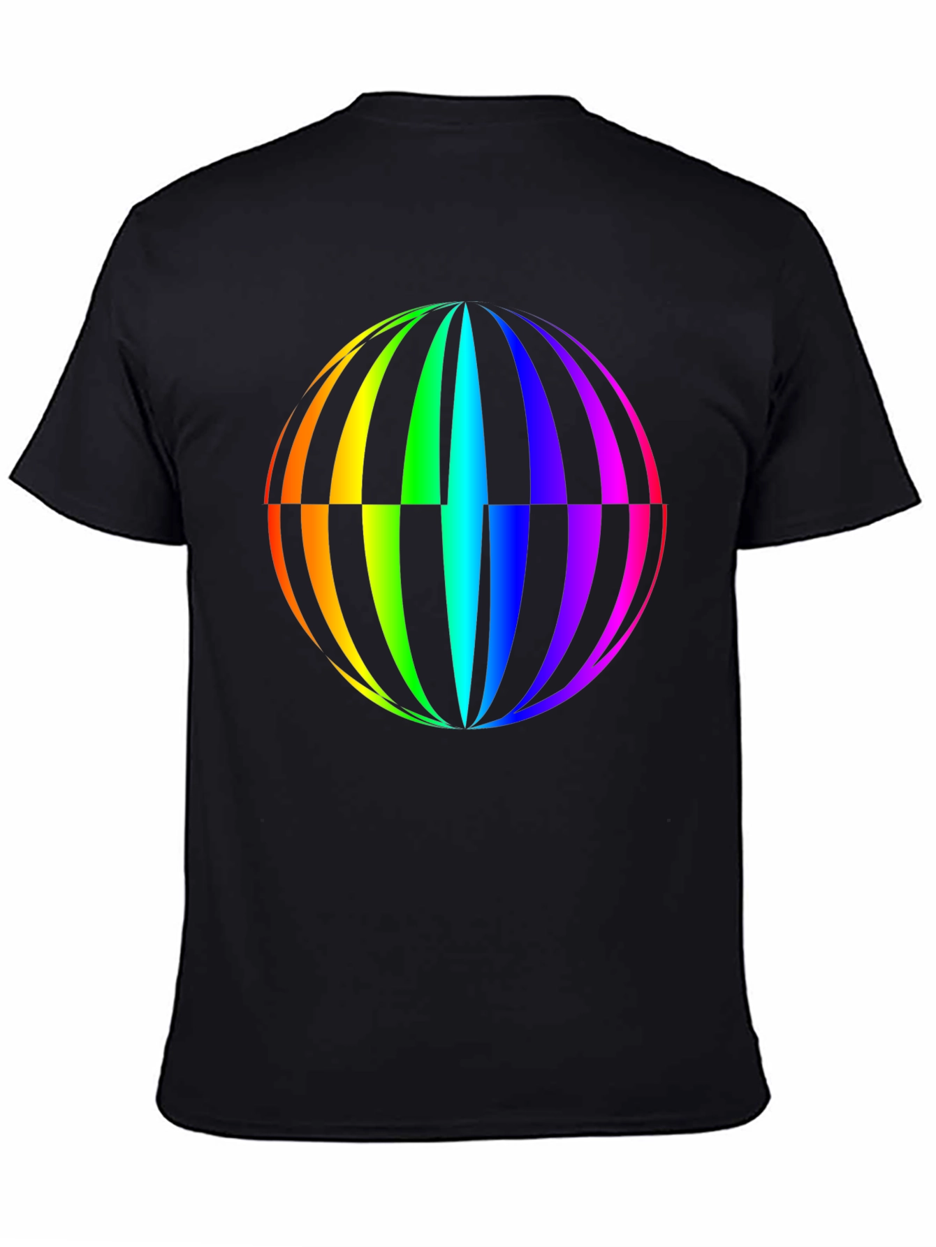 Rainbow Globe Graphic T-Shirt - Vivid Design