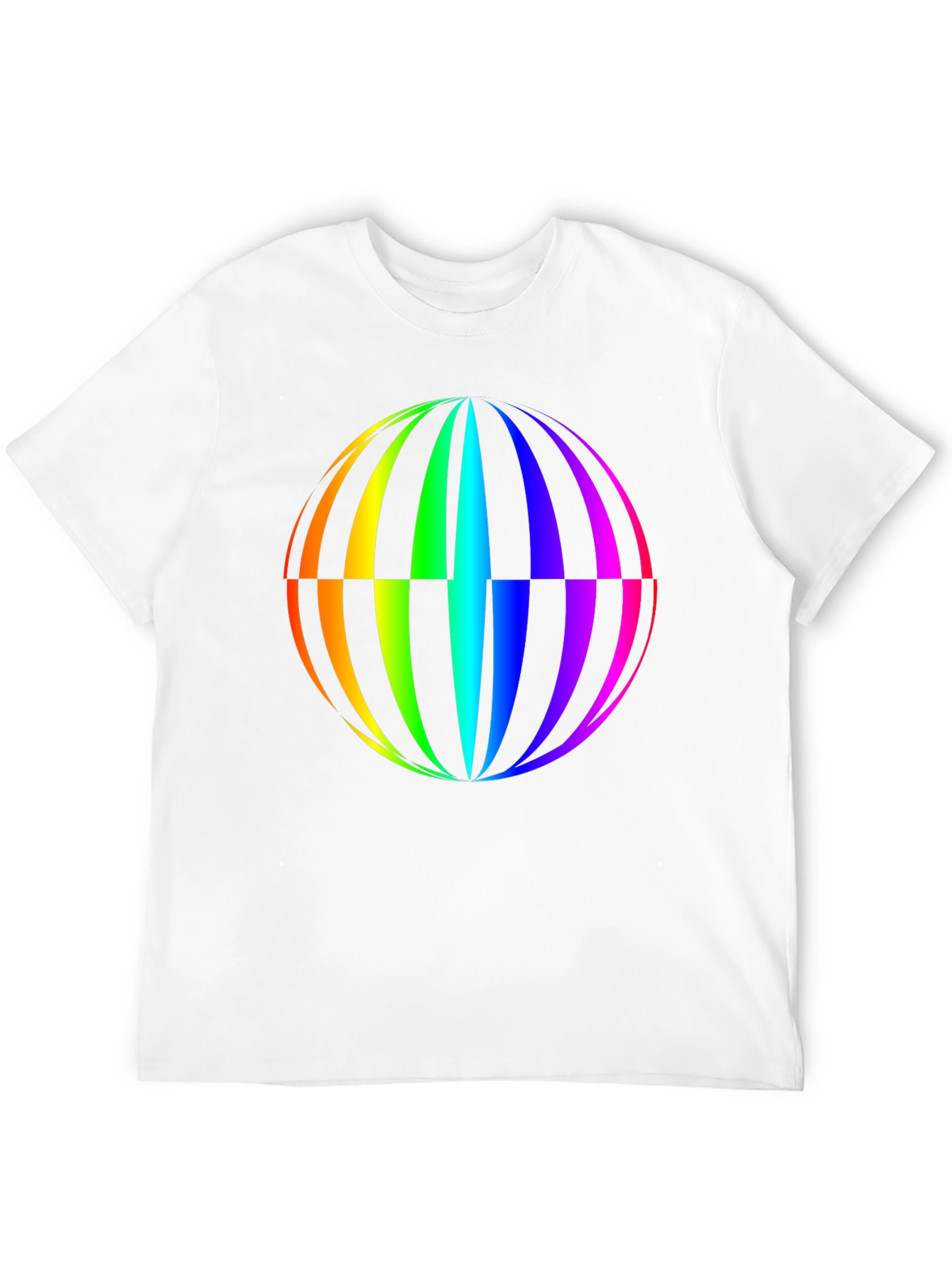 Rainbow Globe Graphic T-Shirt - Vivid Design