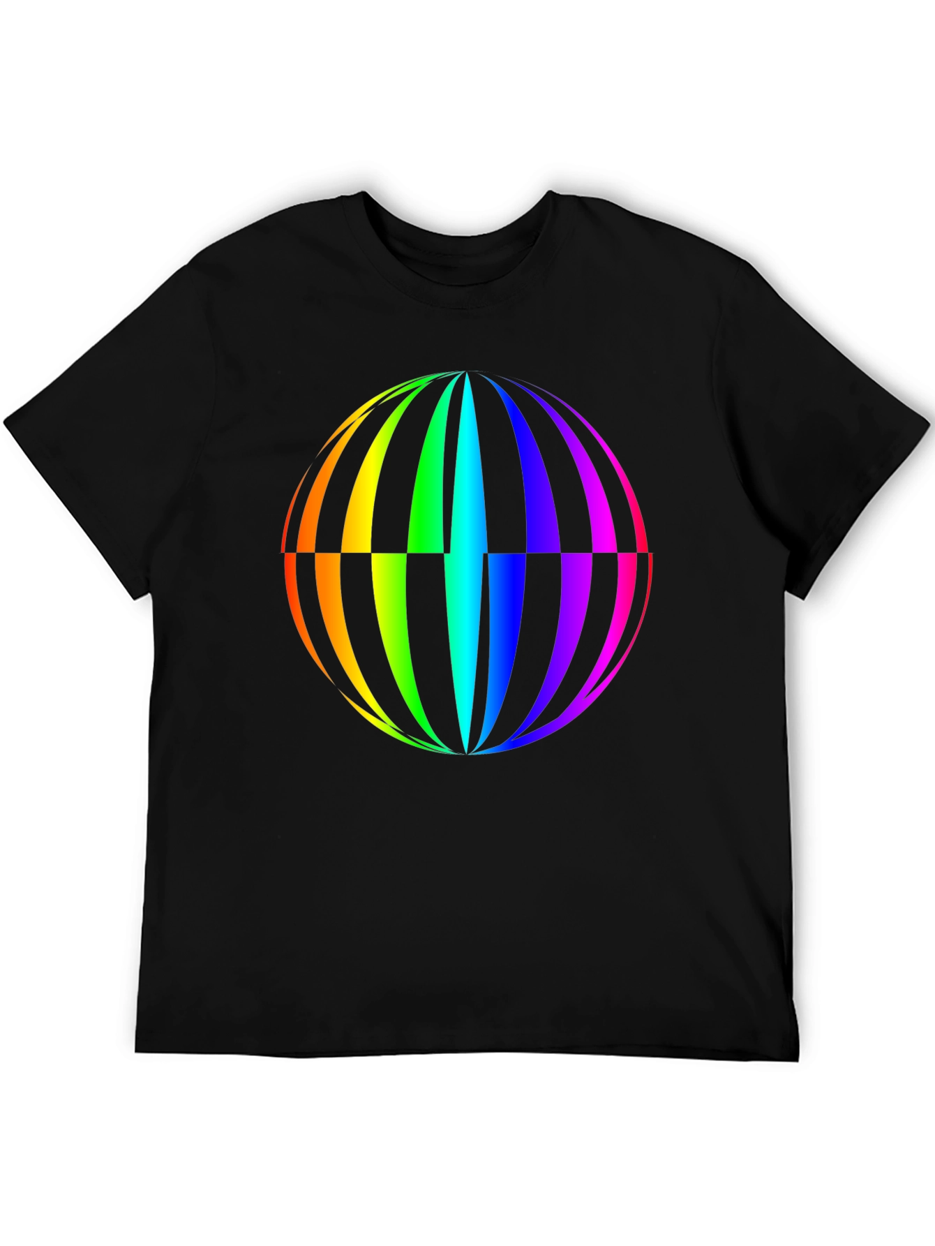 Rainbow Globe Graphic T-Shirt - Vivid Design