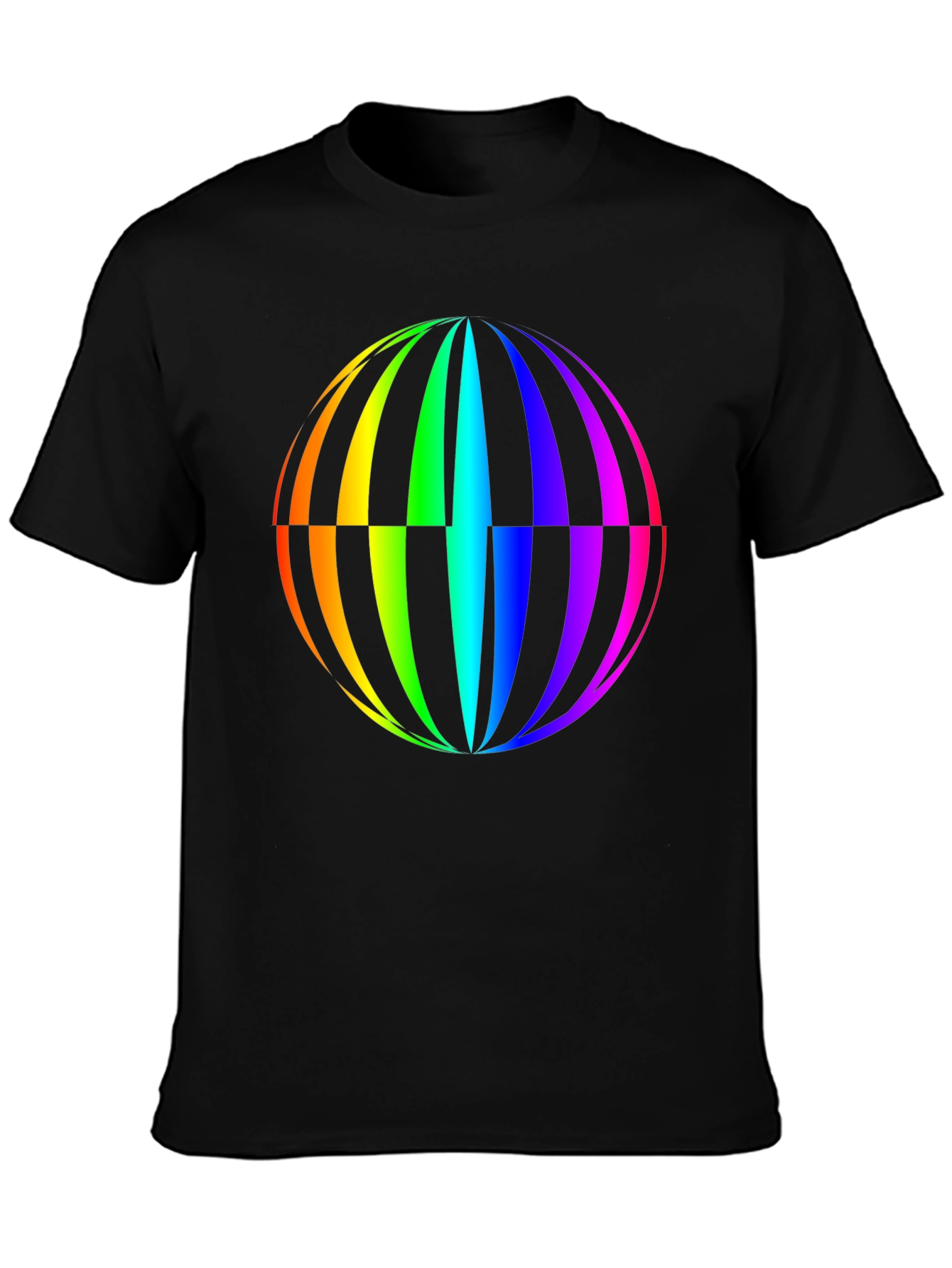 Rainbow Globe Graphic T-Shirt - Vivid Design