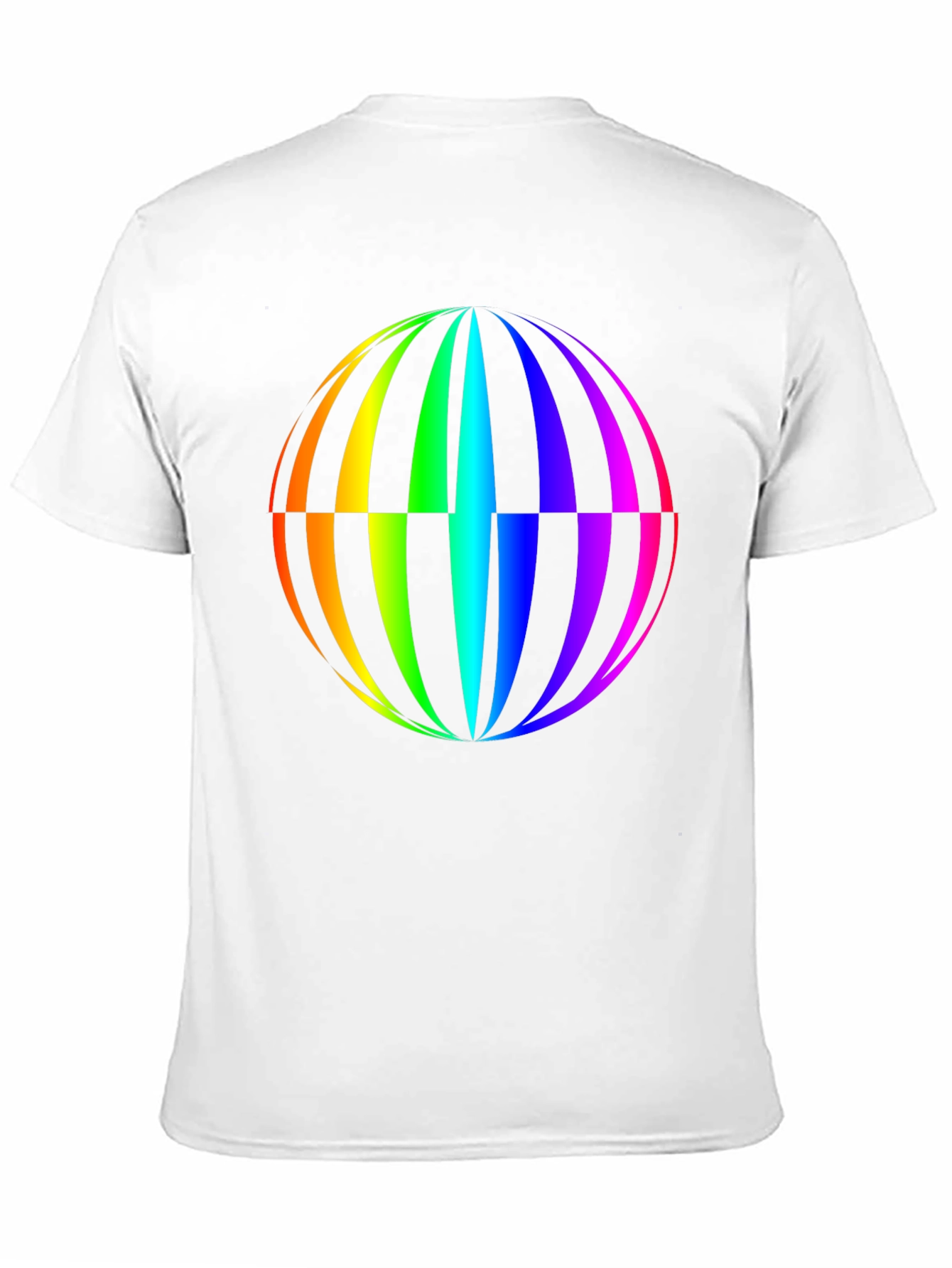 Rainbow Globe Graphic T-Shirt - Vivid Design