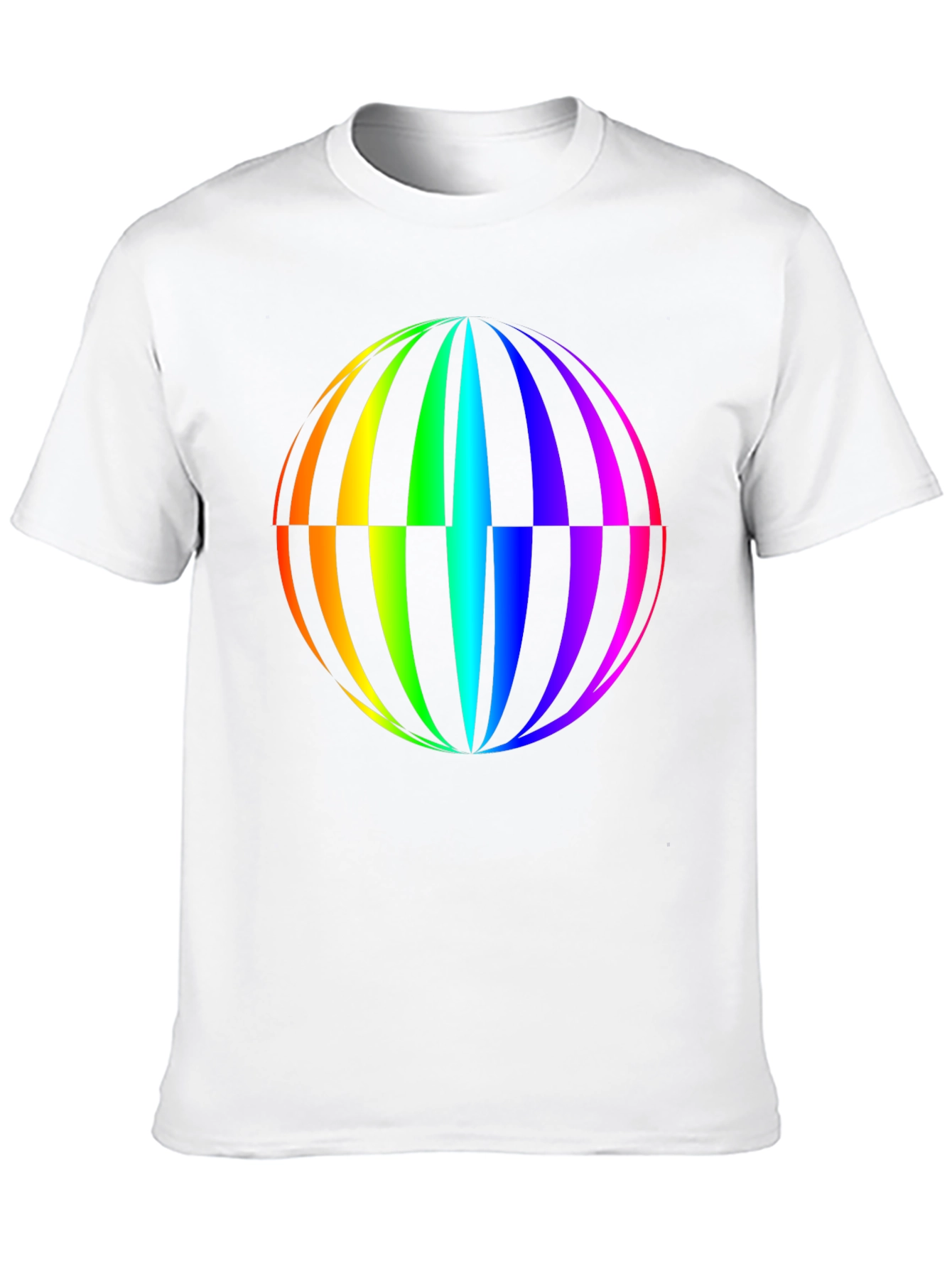 Rainbow Globe Graphic T-Shirt - Vivid Design