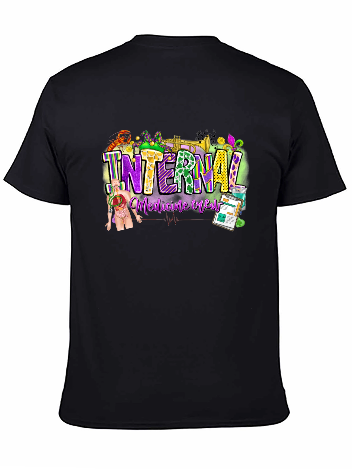 Internal Medicine Crew Black T-Shirt